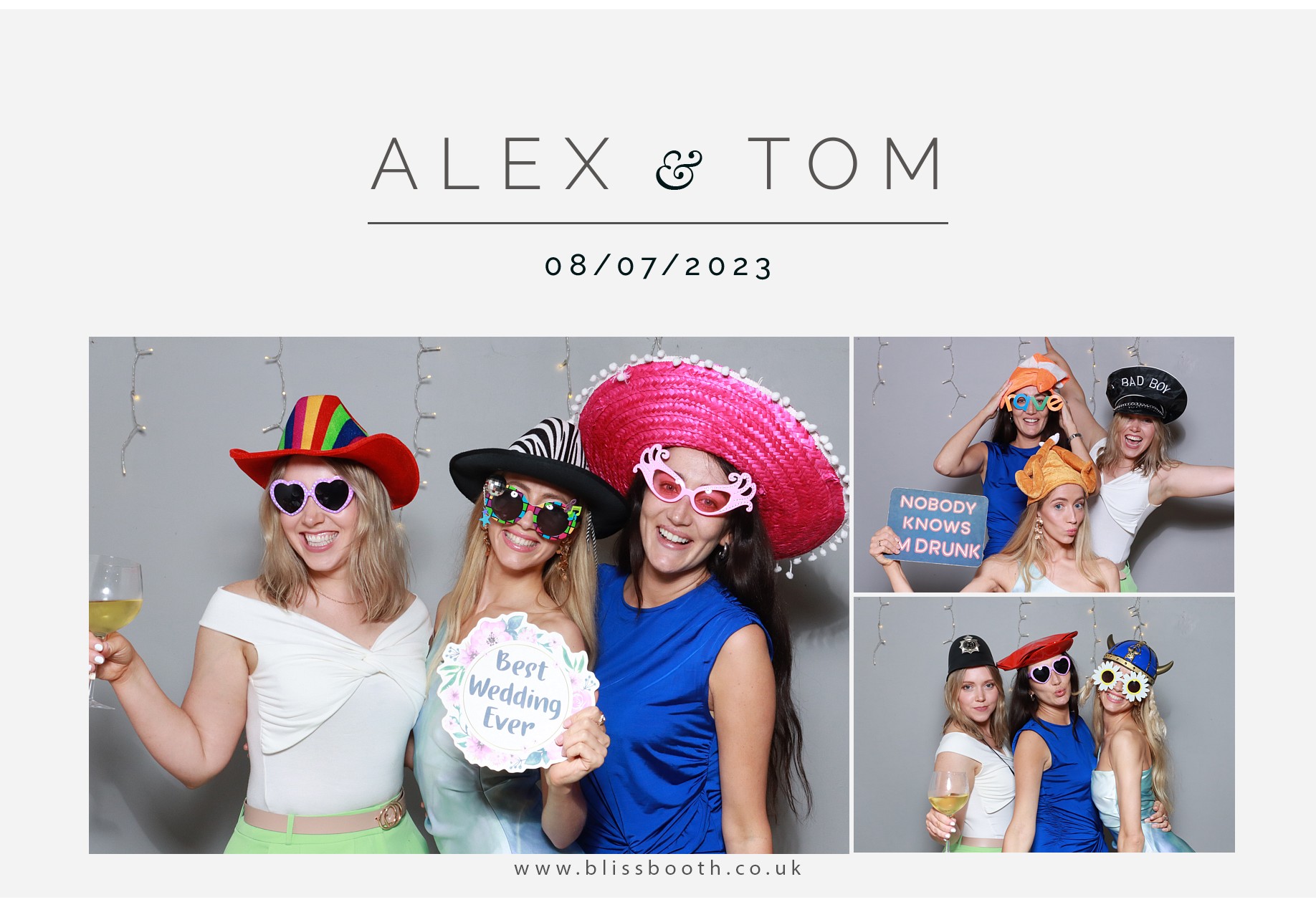 Alex and Tom | View more photos from the event at gallery.blissbooth.co.uk/u/BlissBooth/Alex-and-Tom