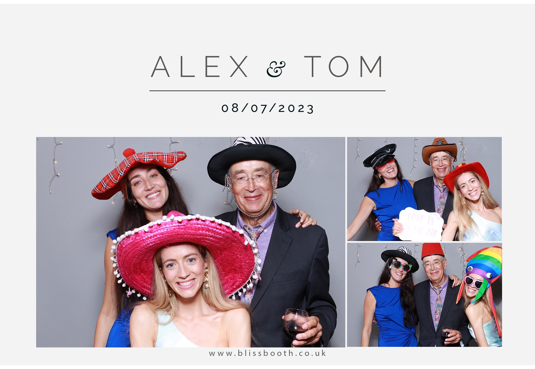 Alex and Tom | View more photos from the event at gallery.blissbooth.co.uk/u/BlissBooth/Alex-and-Tom
