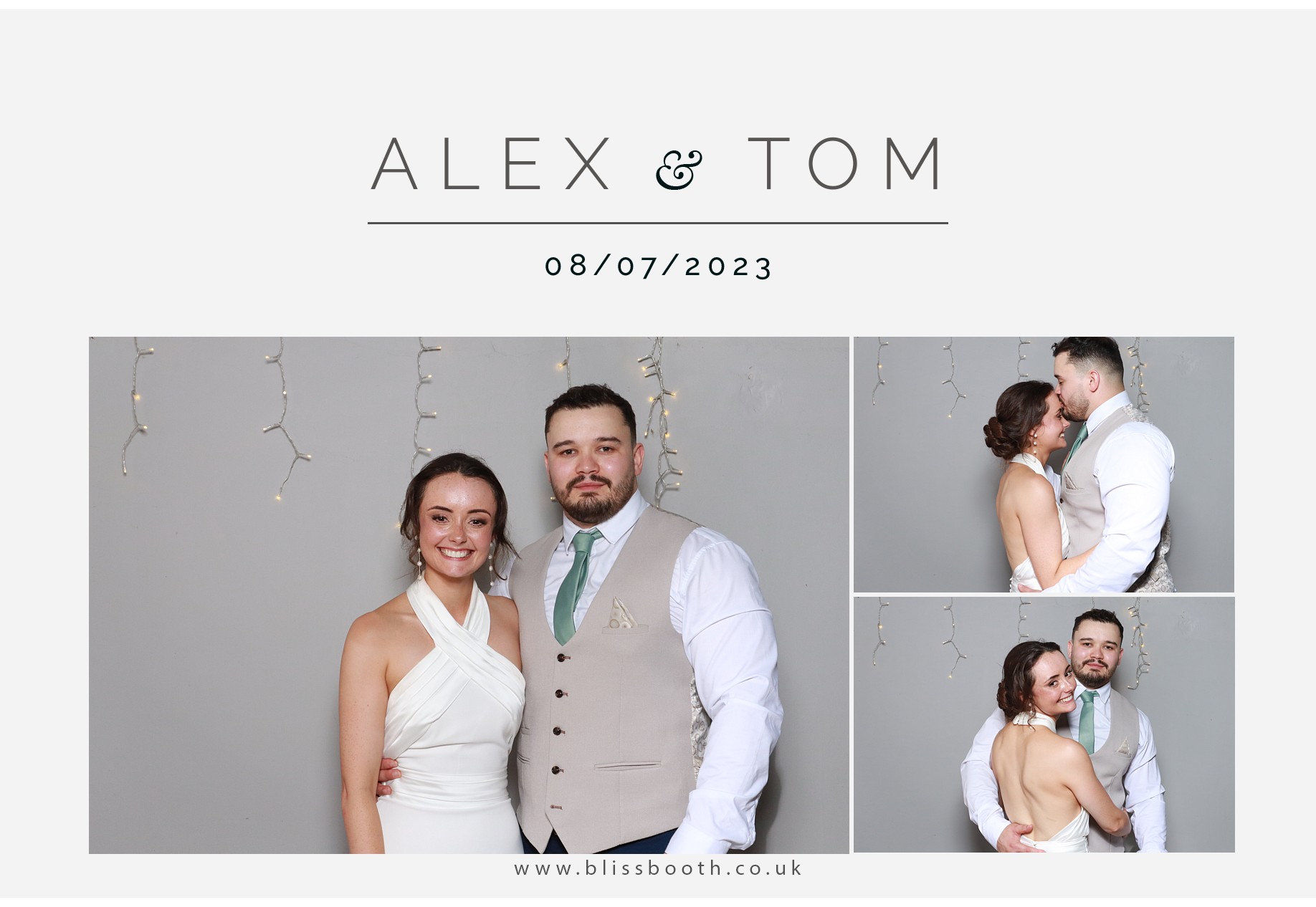 Alex and Tom | View more photos from the event at gallery.blissbooth.co.uk/u/BlissBooth/Alex-and-Tom