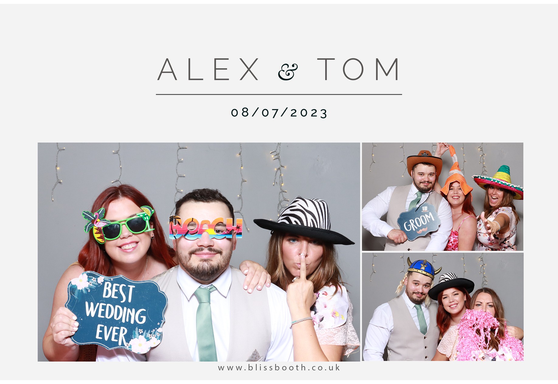 Alex and Tom | View more photos from the event at gallery.blissbooth.co.uk/u/BlissBooth/Alex-and-Tom
