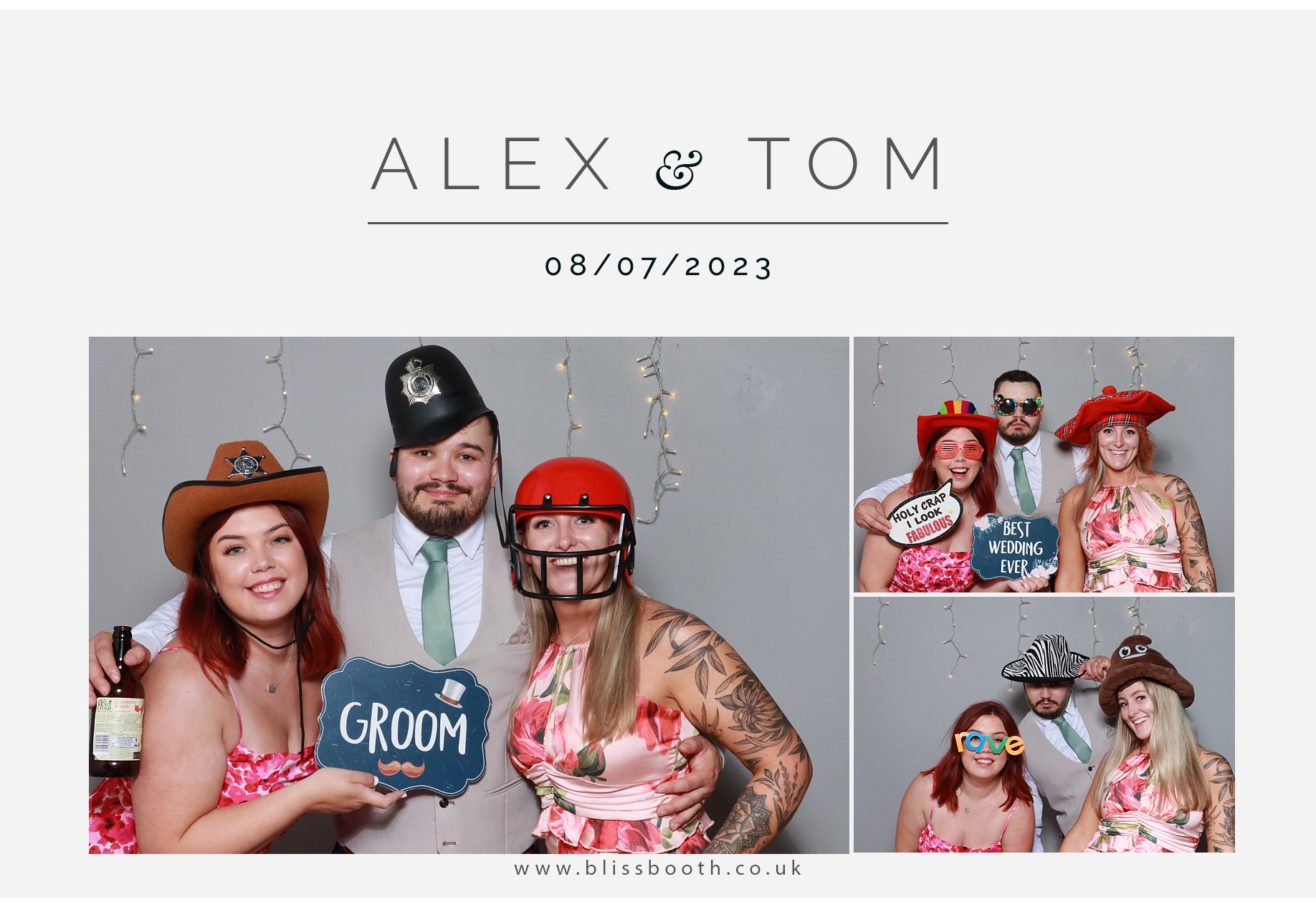 Alex and Tom | View more photos from the event at gallery.blissbooth.co.uk/u/BlissBooth/Alex-and-Tom