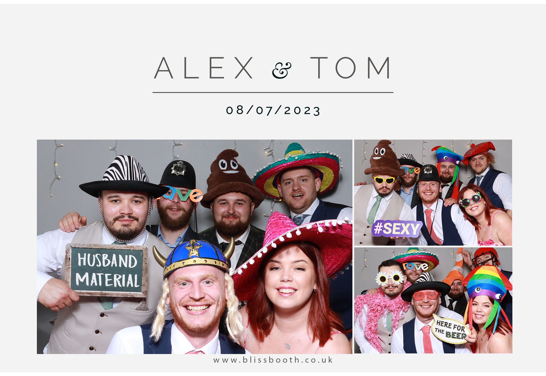Alex and Tom | View more photos from the event at gallery.blissbooth.co.uk/u/BlissBooth/Alex-and-Tom