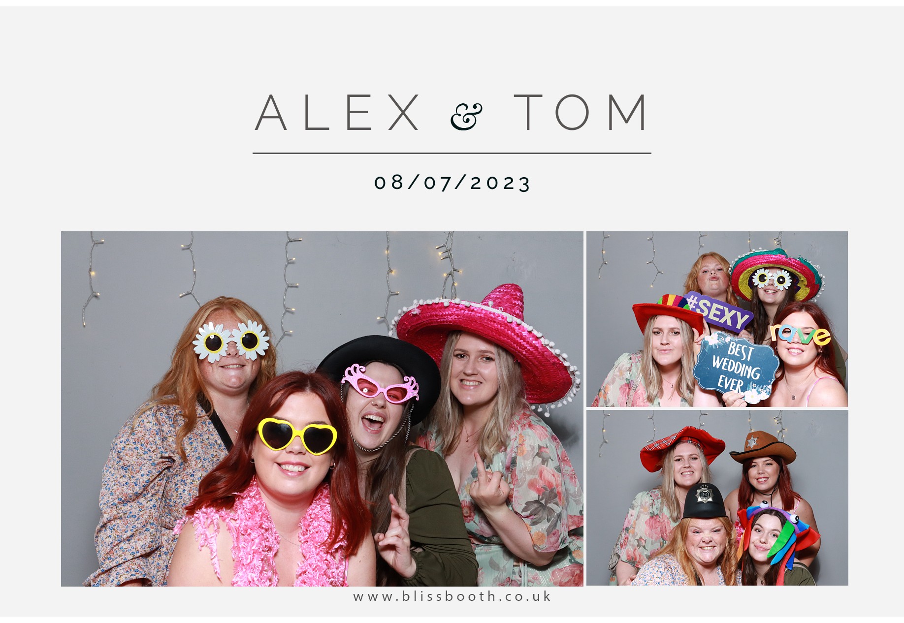 Alex and Tom | View more photos from the event at gallery.blissbooth.co.uk/u/BlissBooth/Alex-and-Tom