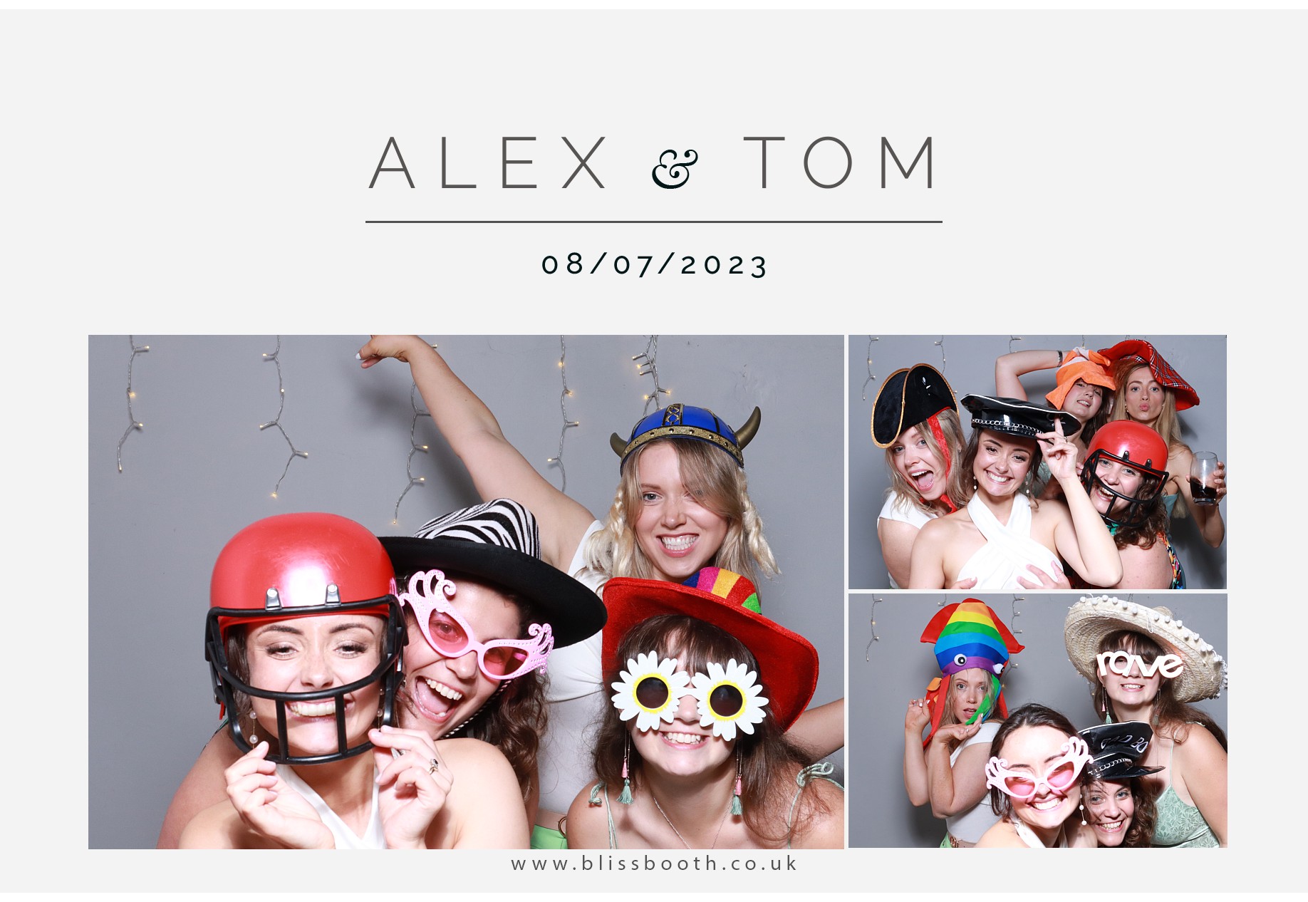 Alex and Tom | View more photos from the event at gallery.blissbooth.co.uk/u/BlissBooth/Alex-and-Tom