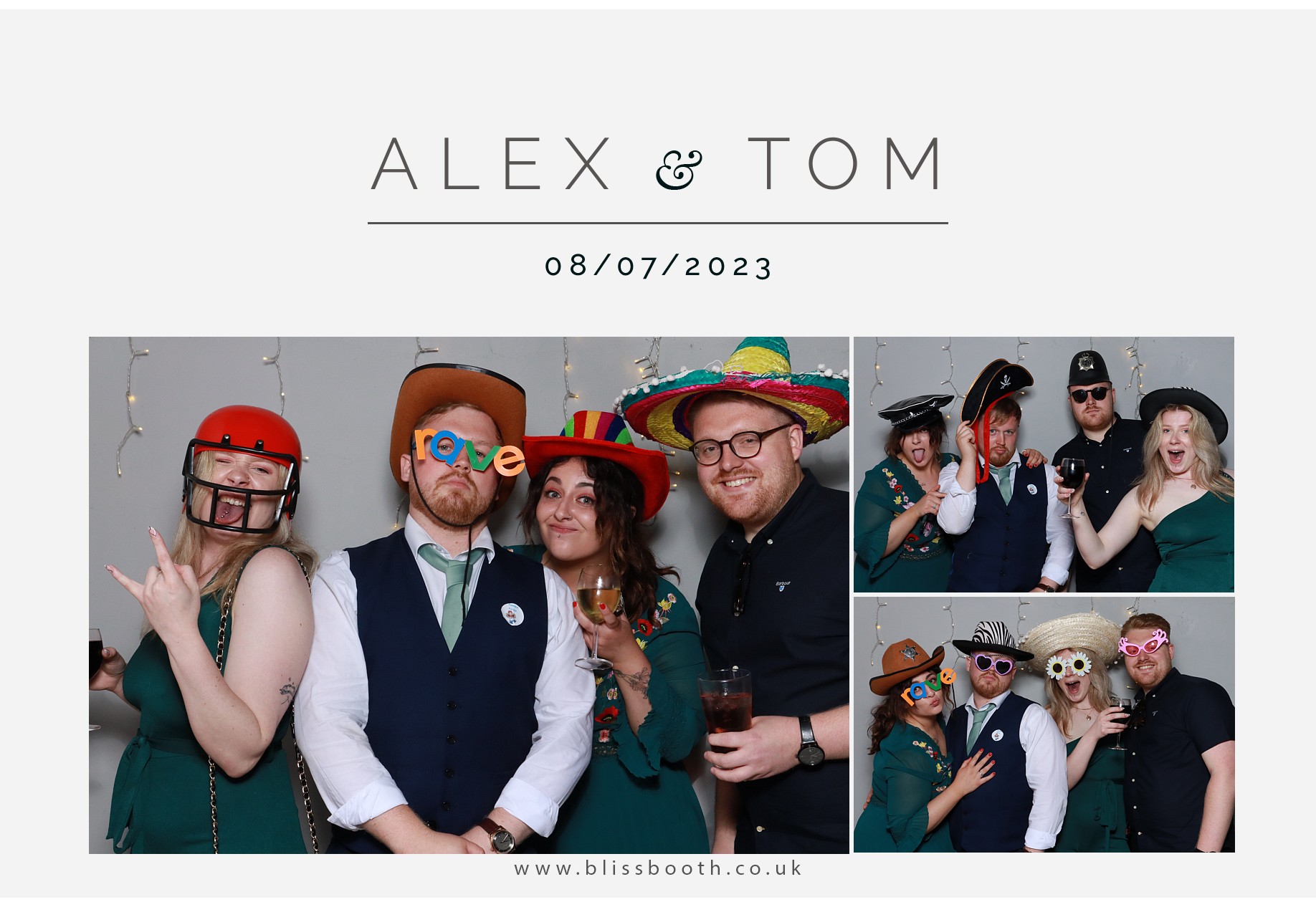 Alex and Tom | View more photos from the event at gallery.blissbooth.co.uk/u/BlissBooth/Alex-and-Tom