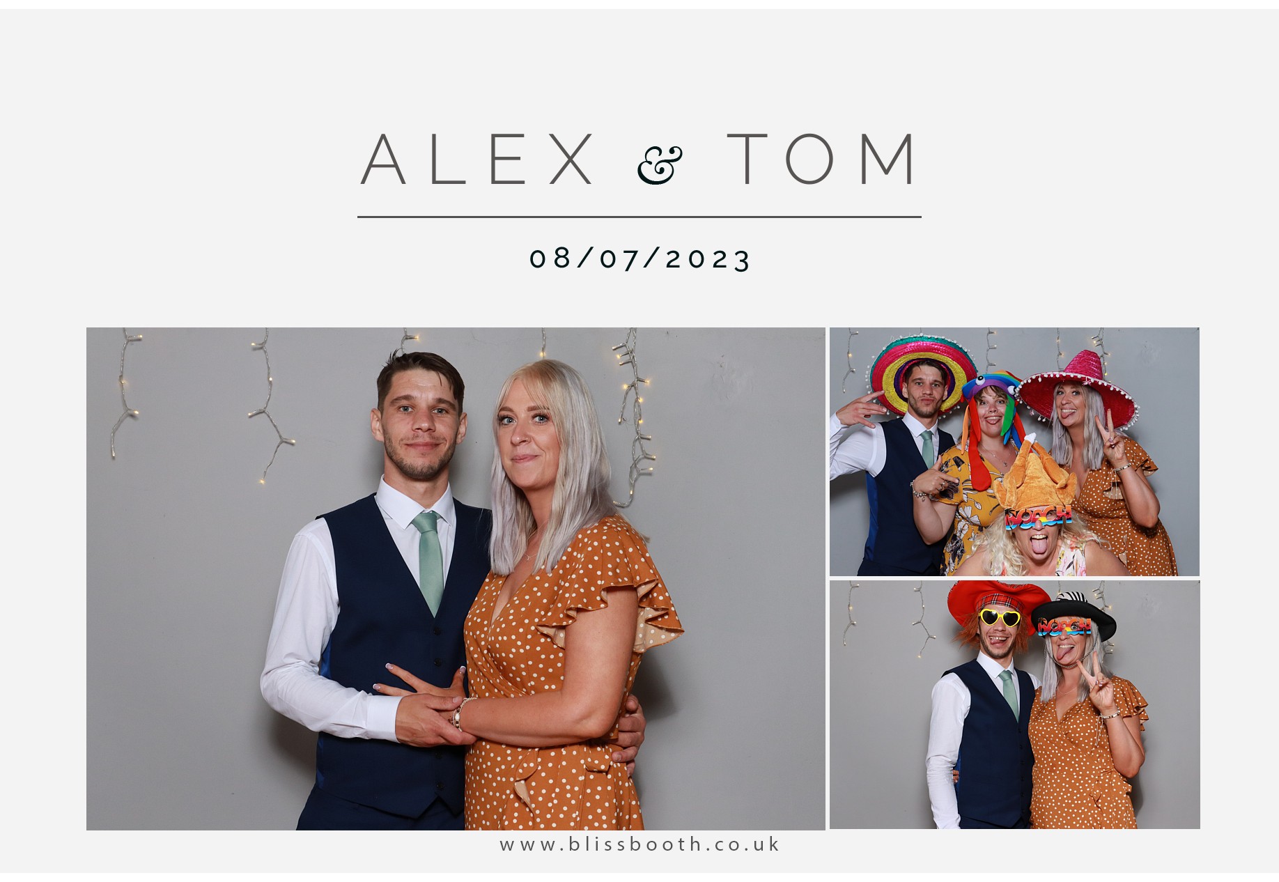 Alex and Tom | View more photos from the event at gallery.blissbooth.co.uk/u/BlissBooth/Alex-and-Tom