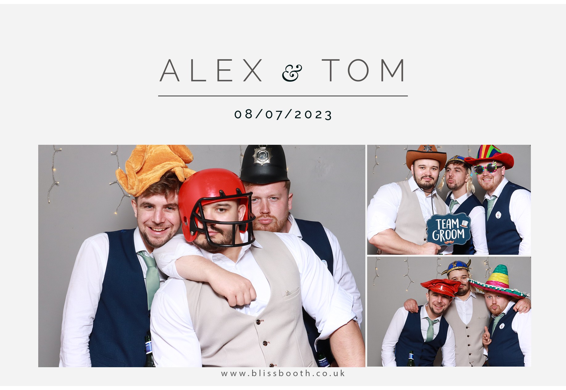 Alex and Tom | View more photos from the event at gallery.blissbooth.co.uk/u/BlissBooth/Alex-and-Tom