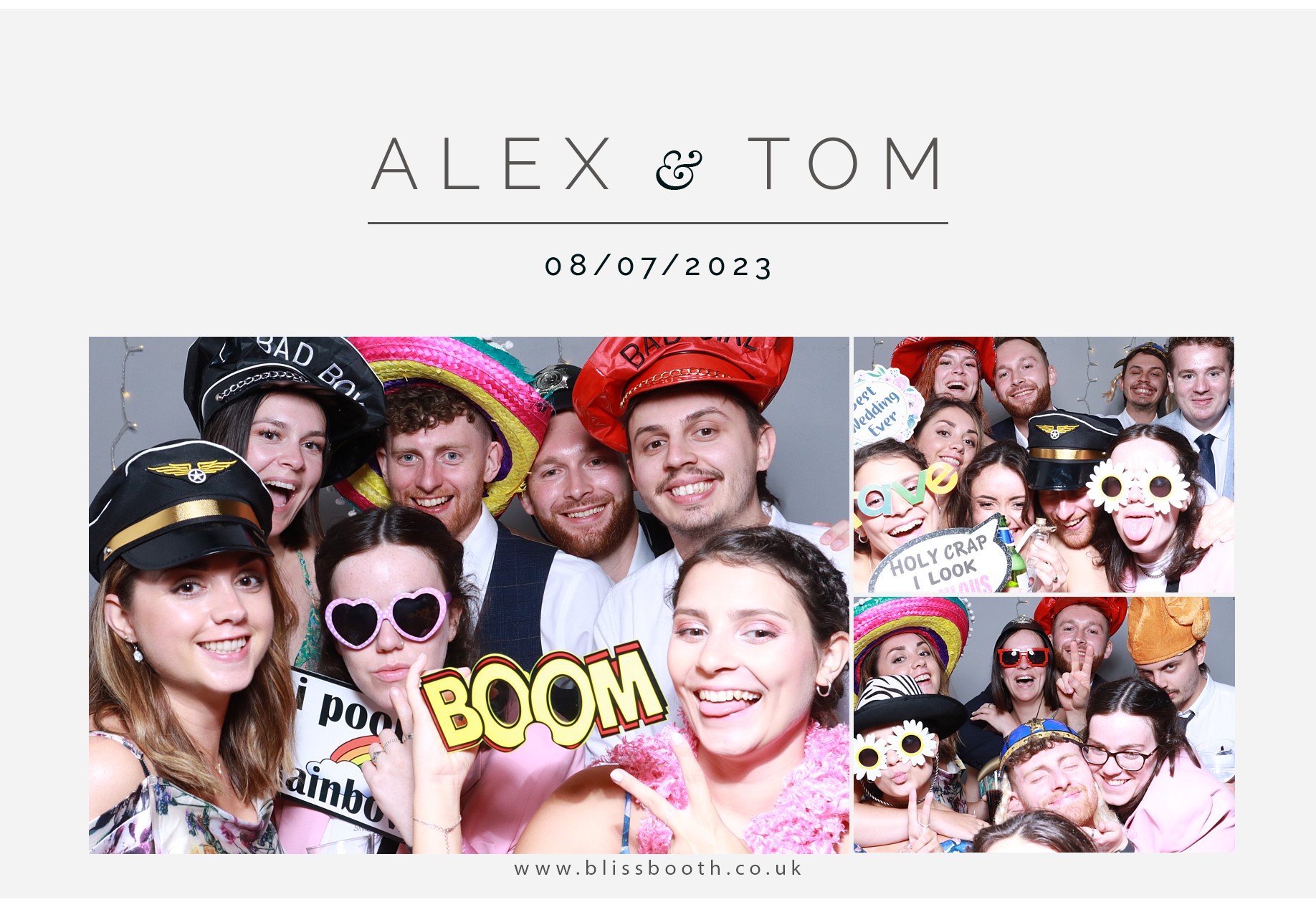 Alex and Tom | View more photos from the event at gallery.blissbooth.co.uk/u/BlissBooth/Alex-and-Tom
