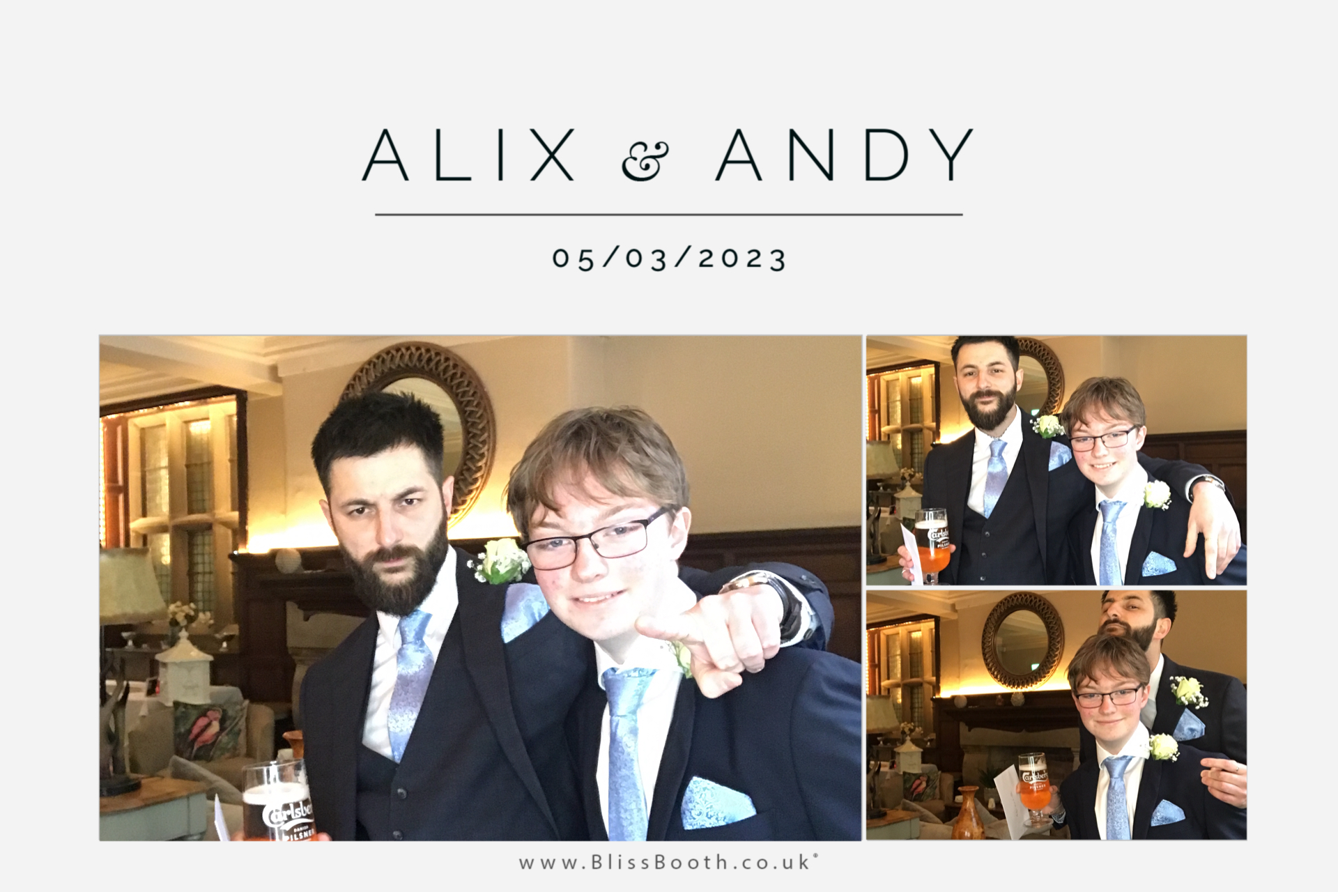 Alix and Andy | View more photos from the event at gallery.blissbooth.co.uk/u/BlissBooth/Alix-and-Andy