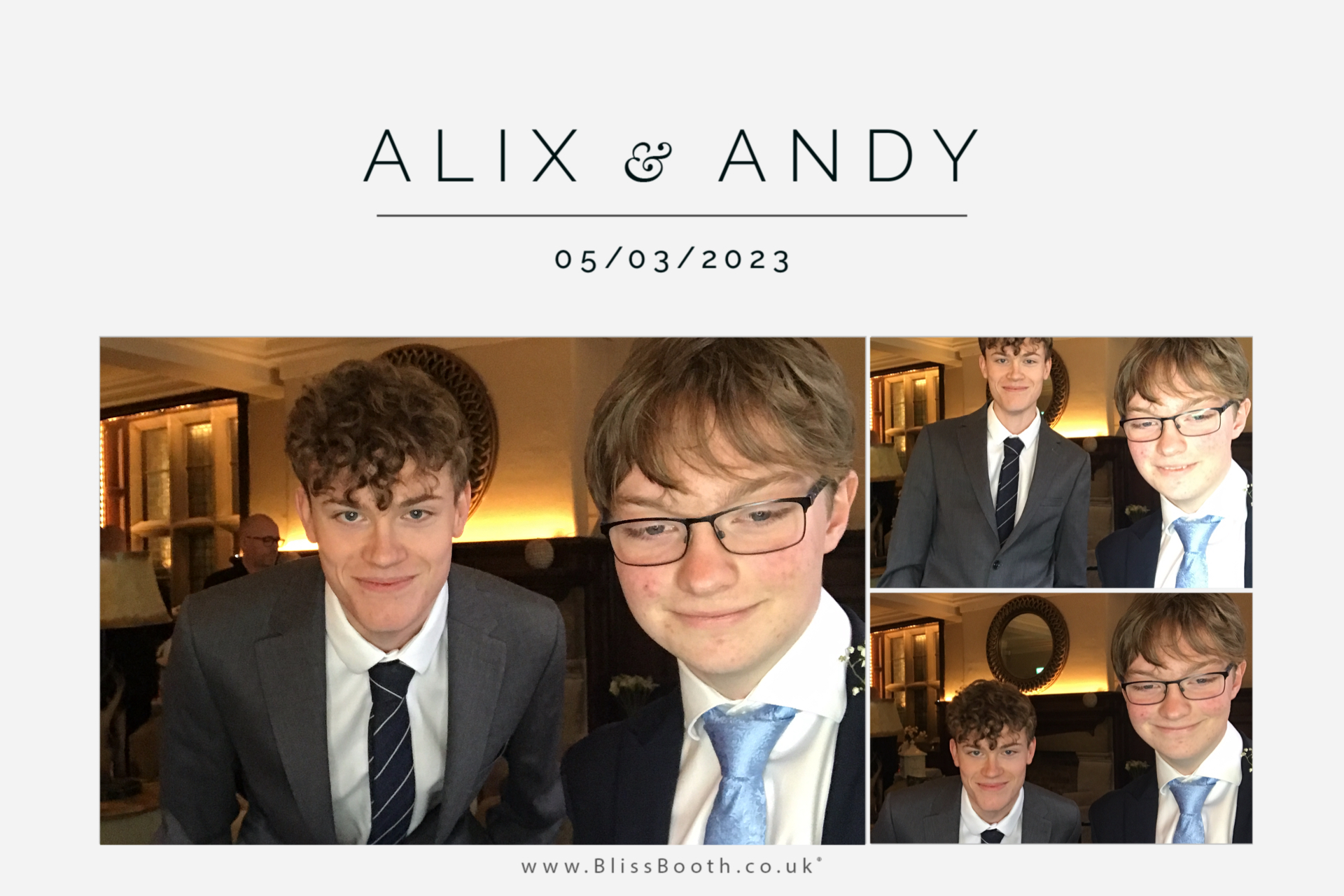 Alix and Andy | View more photos from the event at gallery.blissbooth.co.uk/u/BlissBooth/Alix-and-Andy