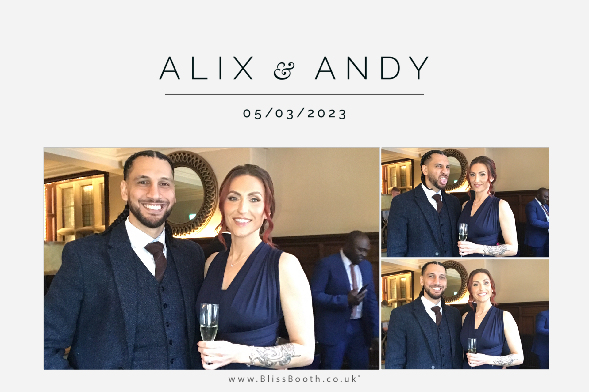 Alix and Andy | View more photos from the event at gallery.blissbooth.co.uk/u/BlissBooth/Alix-and-Andy