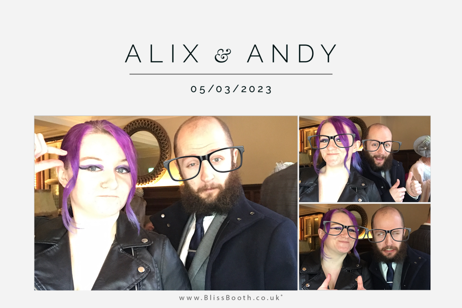 Alix and Andy | View more photos from the event at gallery.blissbooth.co.uk/u/BlissBooth/Alix-and-Andy