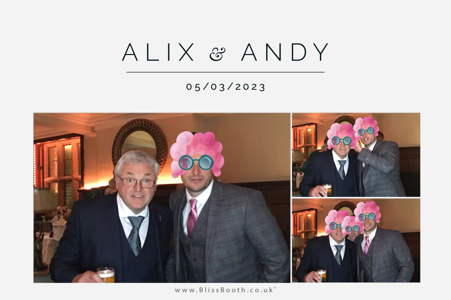 Alix and Andy | View more photos from the event at gallery.blissbooth.co.uk/u/BlissBooth/Alix-and-Andy