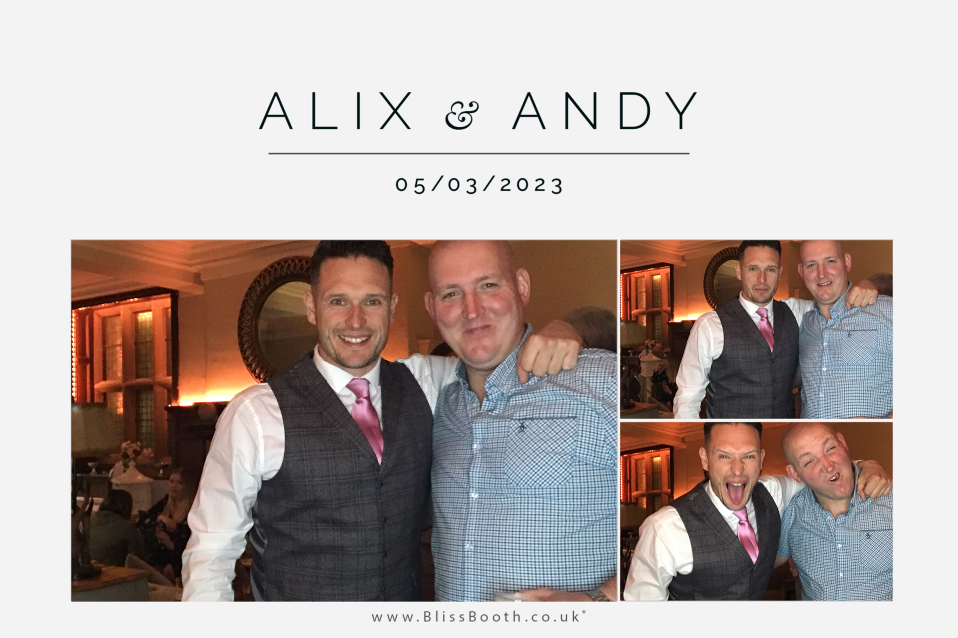 Alix and Andy | View more photos from the event at gallery.blissbooth.co.uk/u/BlissBooth/Alix-and-Andy