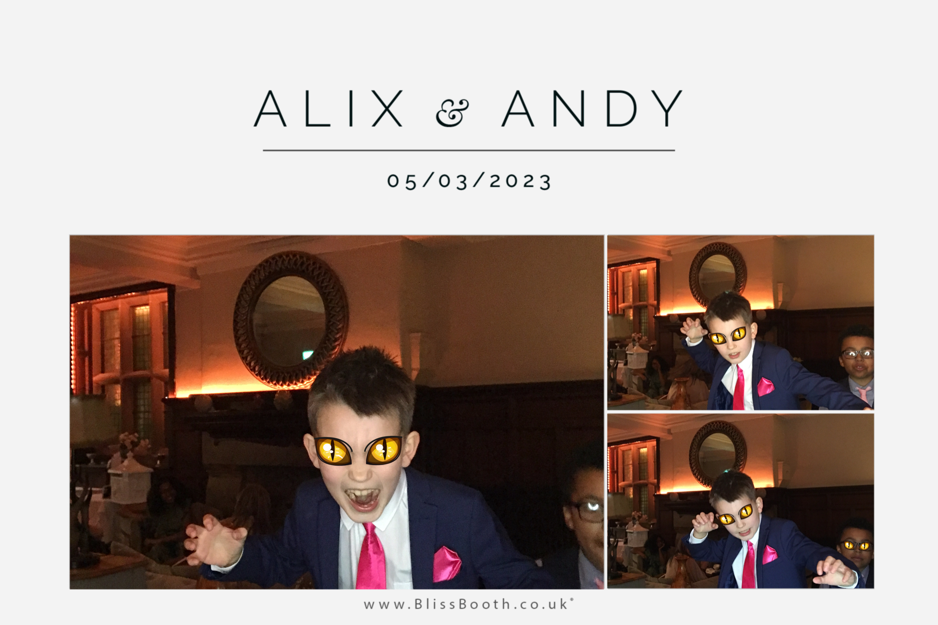 Alix and Andy | View more photos from the event at gallery.blissbooth.co.uk/u/BlissBooth/Alix-and-Andy