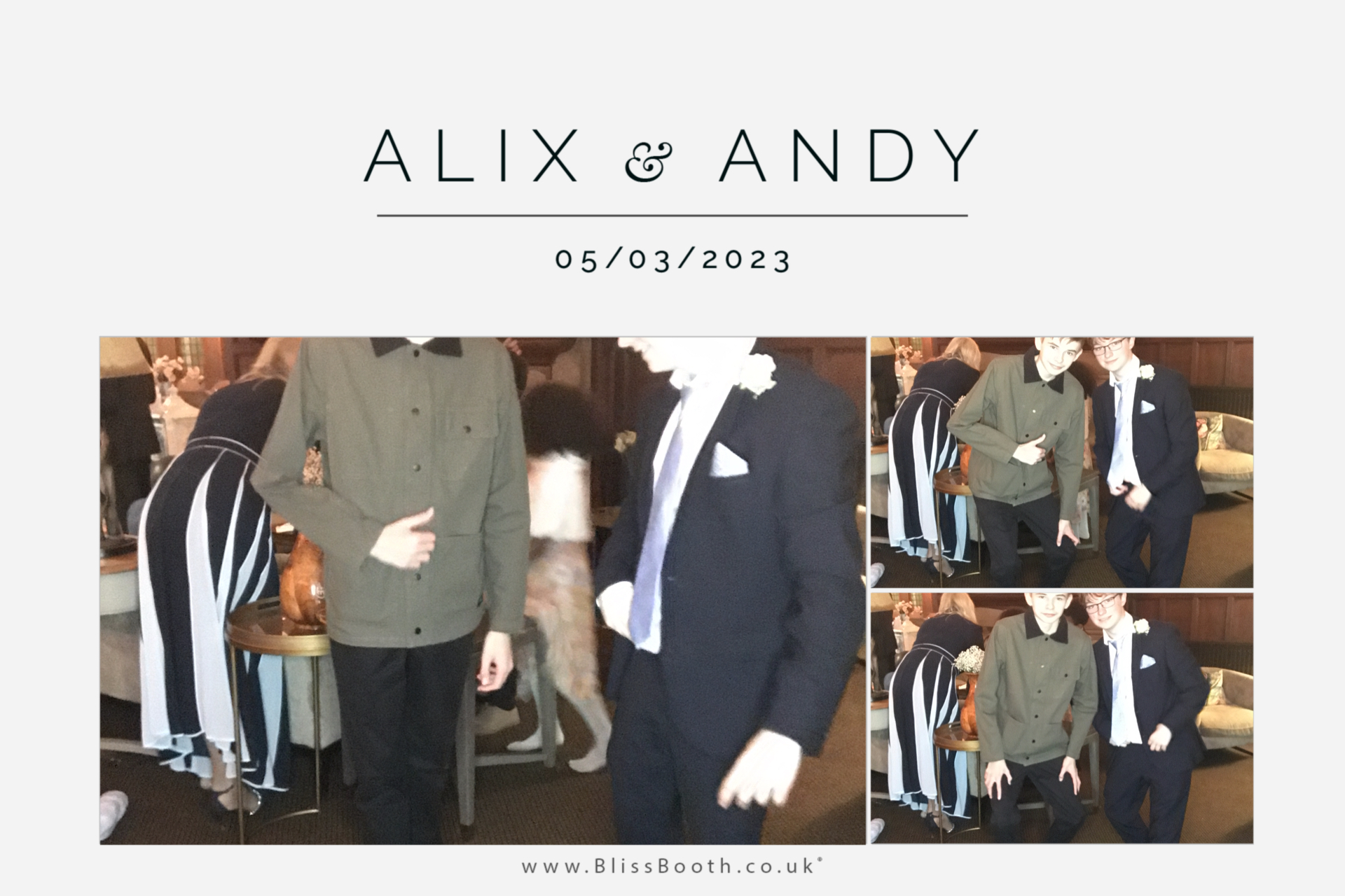 Alix and Andy | View more photos from the event at gallery.blissbooth.co.uk/u/BlissBooth/Alix-and-Andy