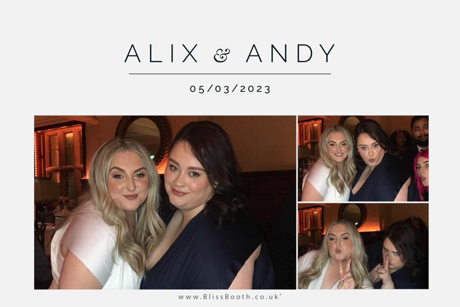 Alix and Andy | View more photos from the event at gallery.blissbooth.co.uk/u/BlissBooth/Alix-and-Andy