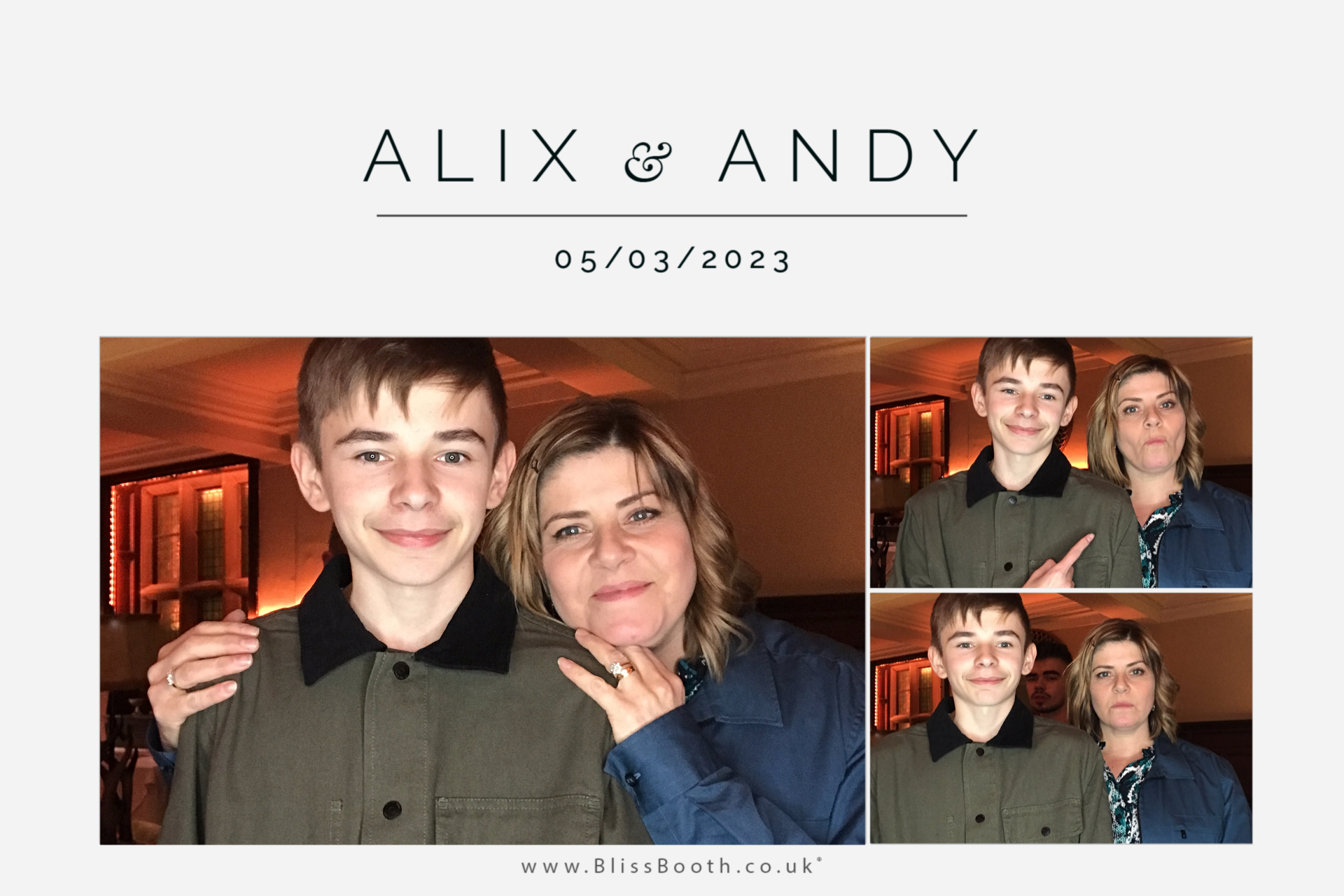 Alix and Andy | View more photos from the event at gallery.blissbooth.co.uk/u/BlissBooth/Alix-and-Andy