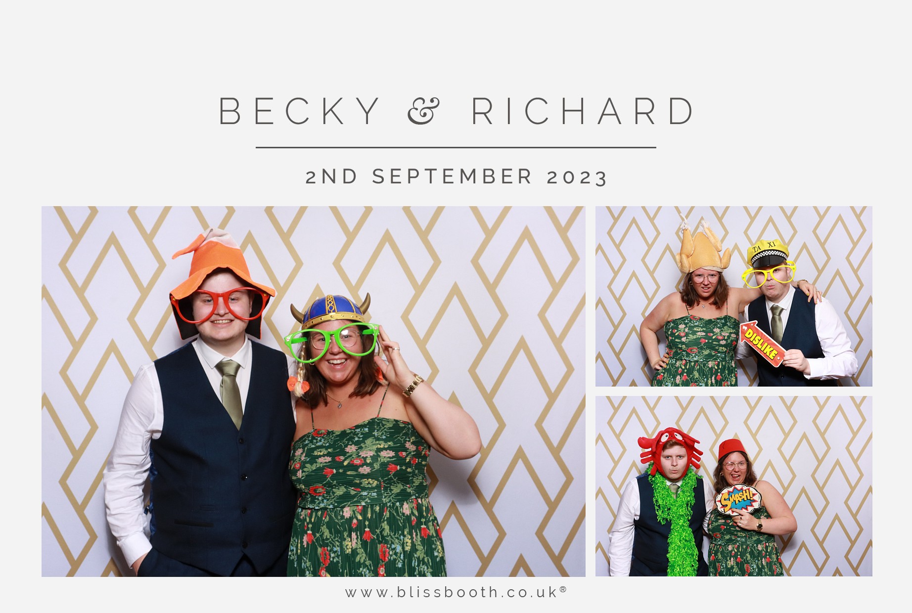 Becky and Richard | View more photos from the event at gallery.blissbooth.co.uk/u/BlissBooth/Becky-and-Richard