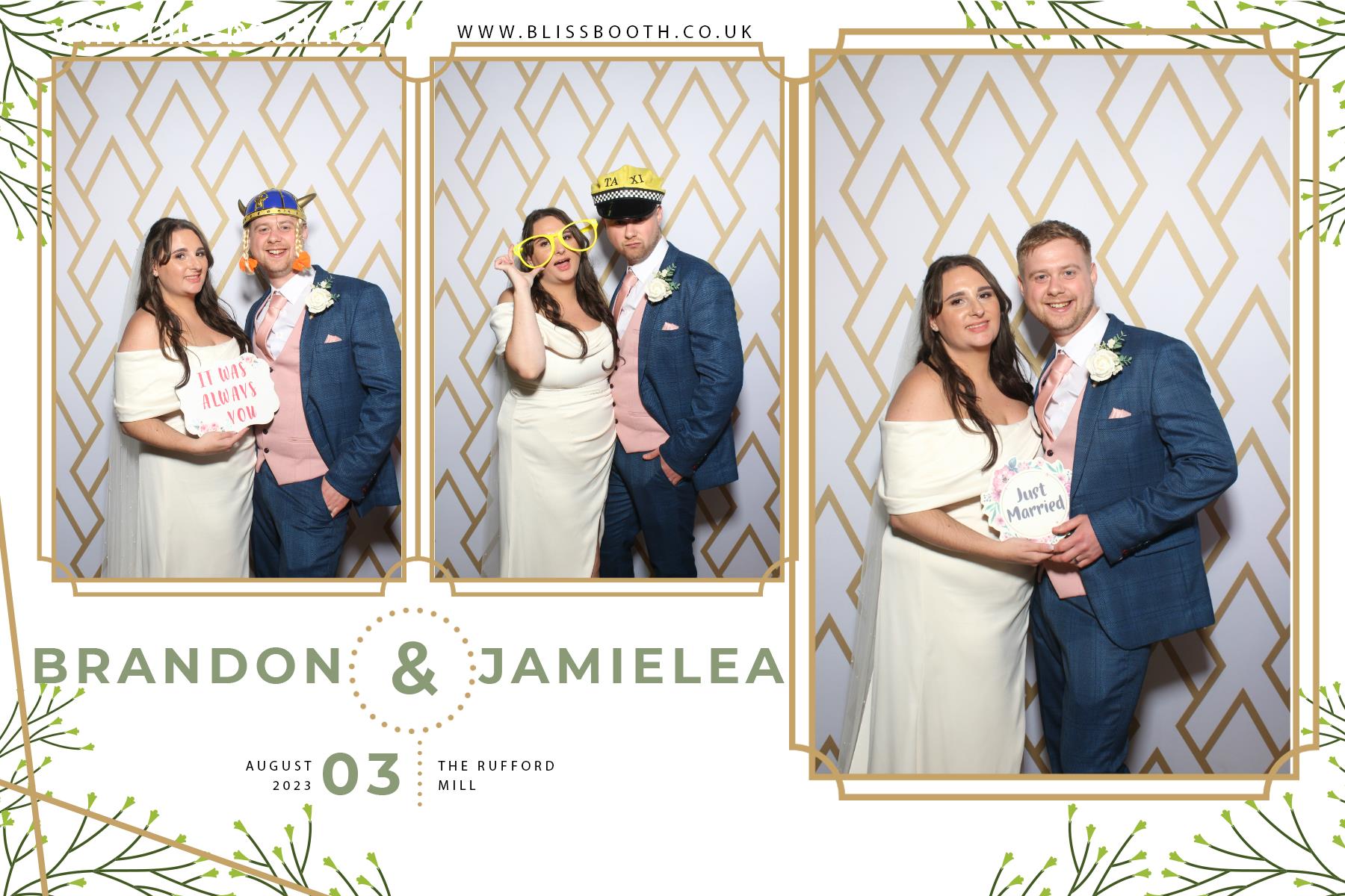 Brandon and Jamielea | View more photos from the event at gallery.blissbooth.co.uk/u/BlissBooth/Brandon-and-Jamielea