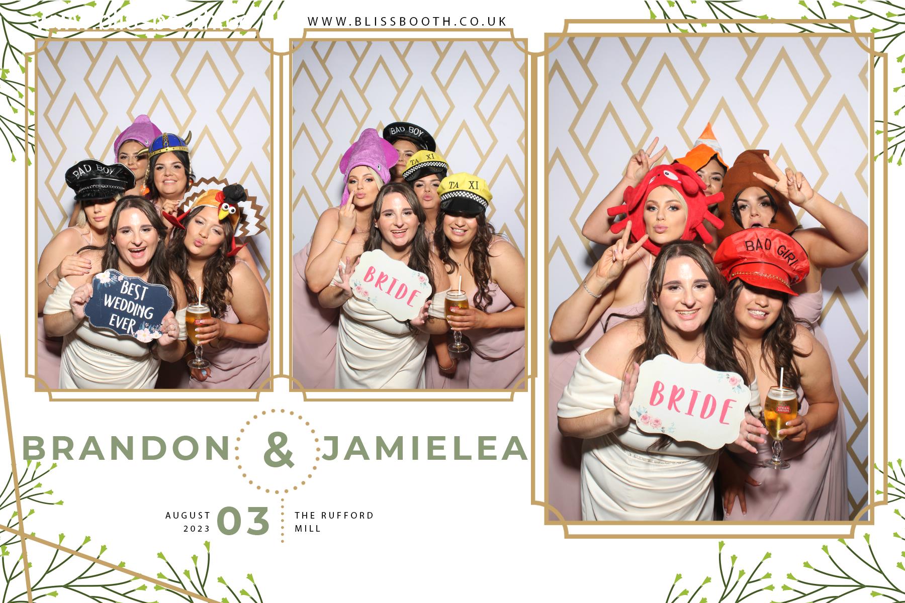 Brandon and Jamielea | View more photos from the event at gallery.blissbooth.co.uk/u/BlissBooth/Brandon-and-Jamielea