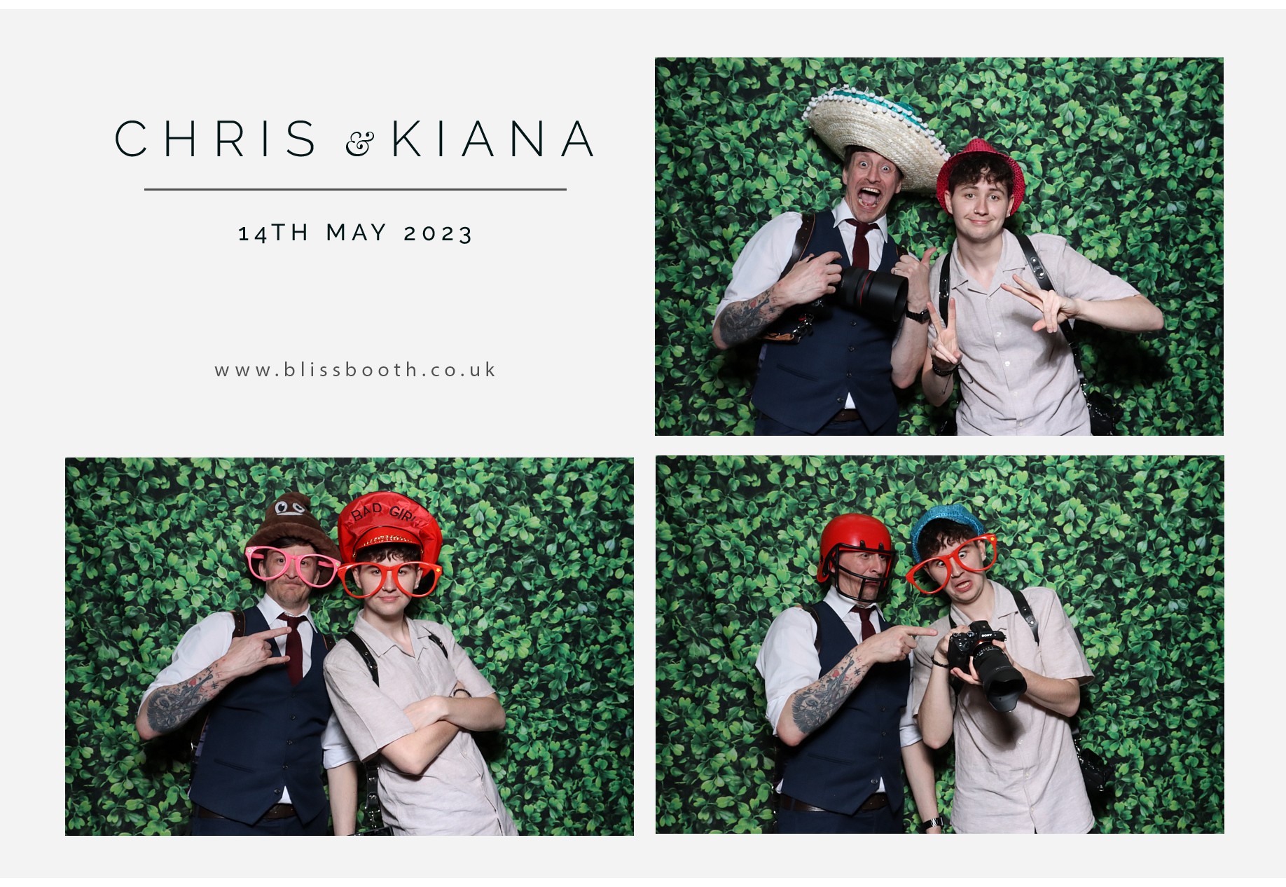 Chris & Kiana | View more photos from the event at gallery.blissbooth.co.uk/u/BlissBooth/Chris-Kiana