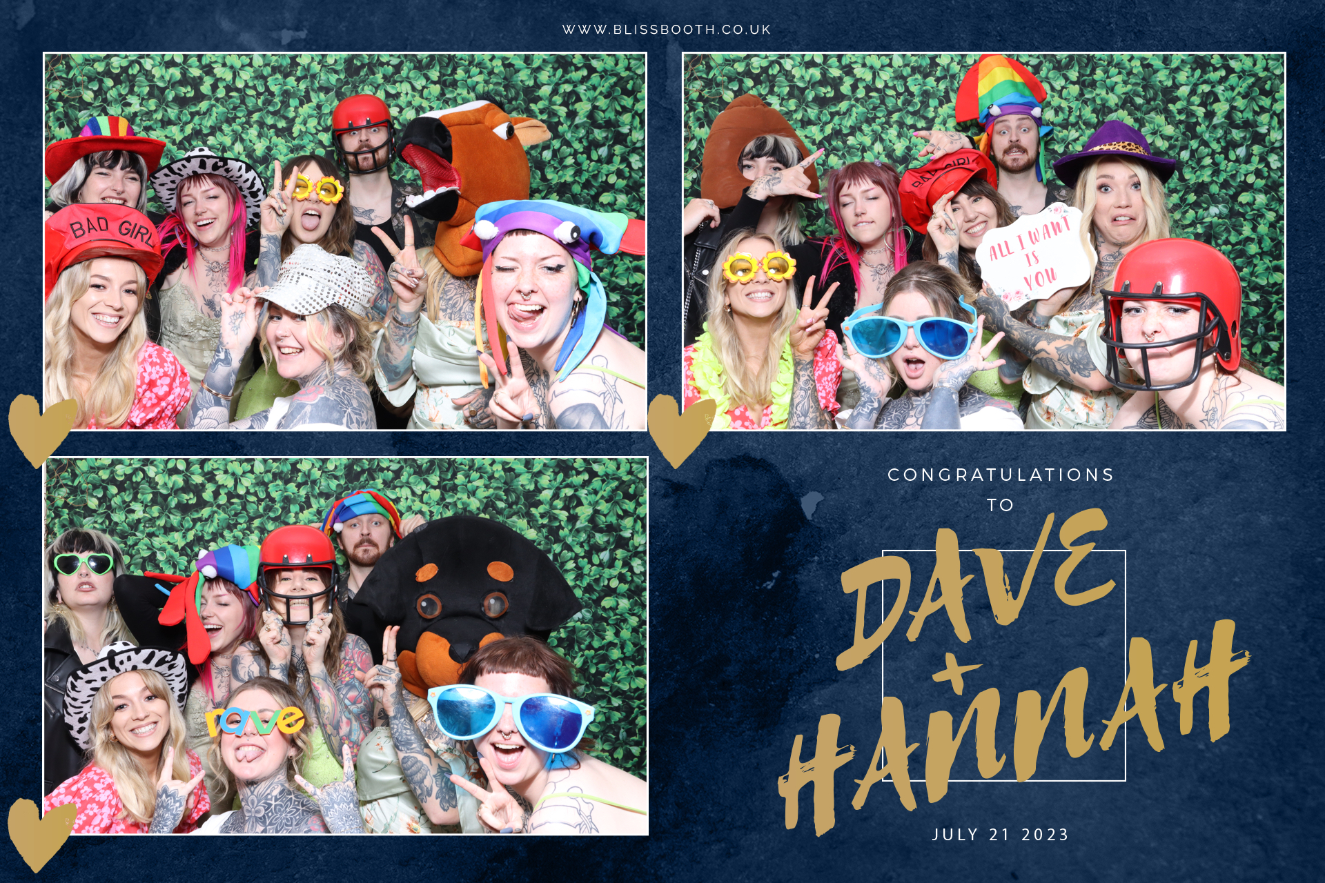Dave and Hannah | View more photos from the event at gallery.blissbooth.co.uk/u/BlissBooth/Dave-and-Hannah-0