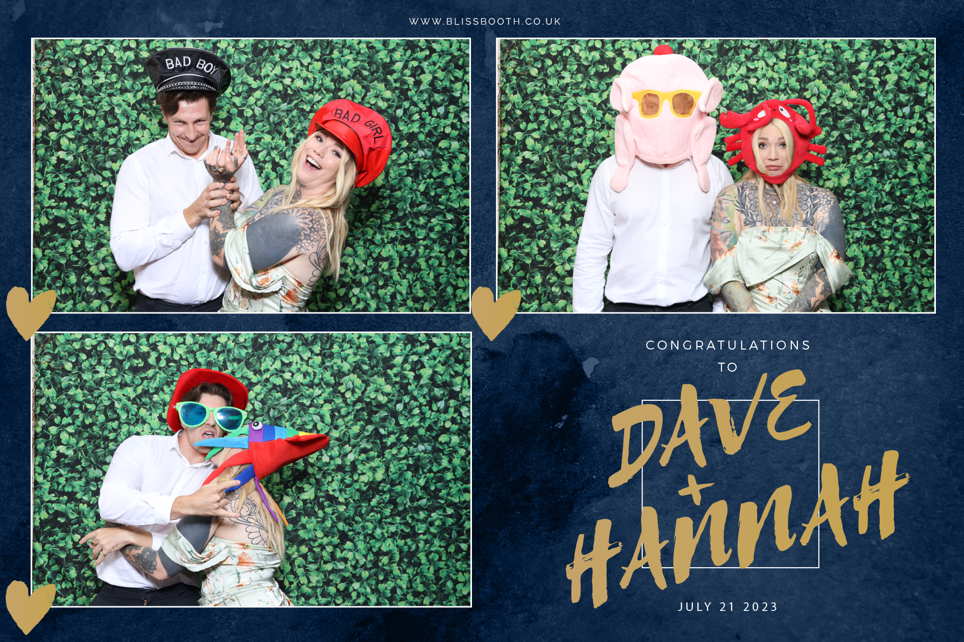 Dave and Hannah | View more photos from the event at gallery.blissbooth.co.uk/u/BlissBooth/Dave-and-Hannah-0