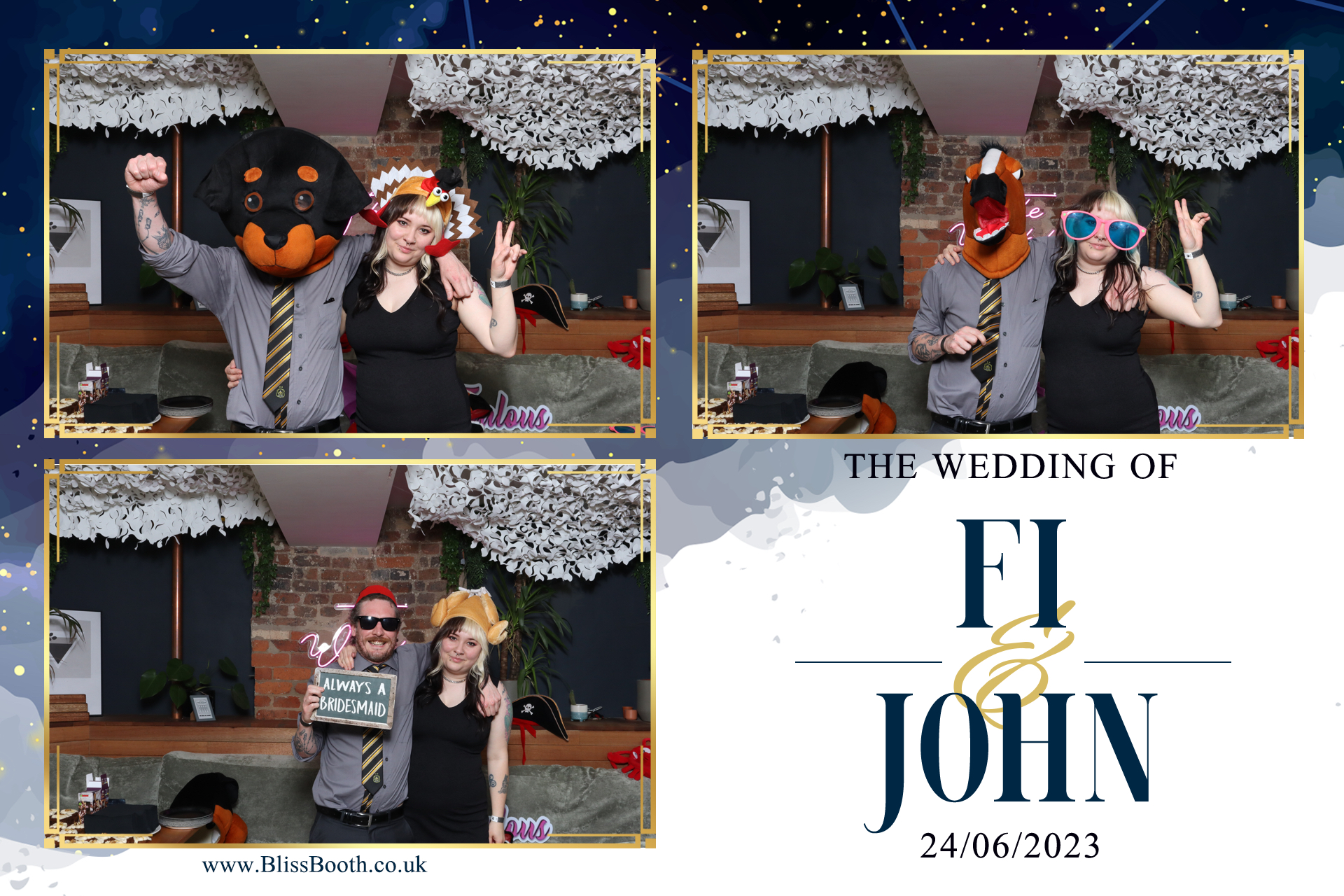 Fi & John | View more photos from the event at gallery.blissbooth.co.uk/u/BlissBooth/Fi-John