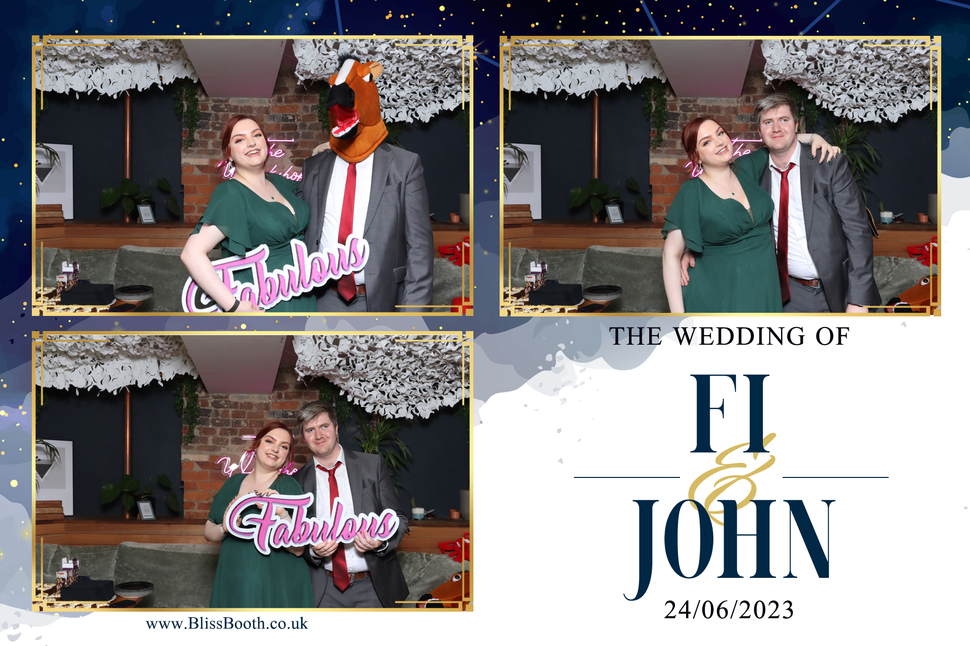Fi & John | View more photos from the event at gallery.blissbooth.co.uk/u/BlissBooth/Fi-John