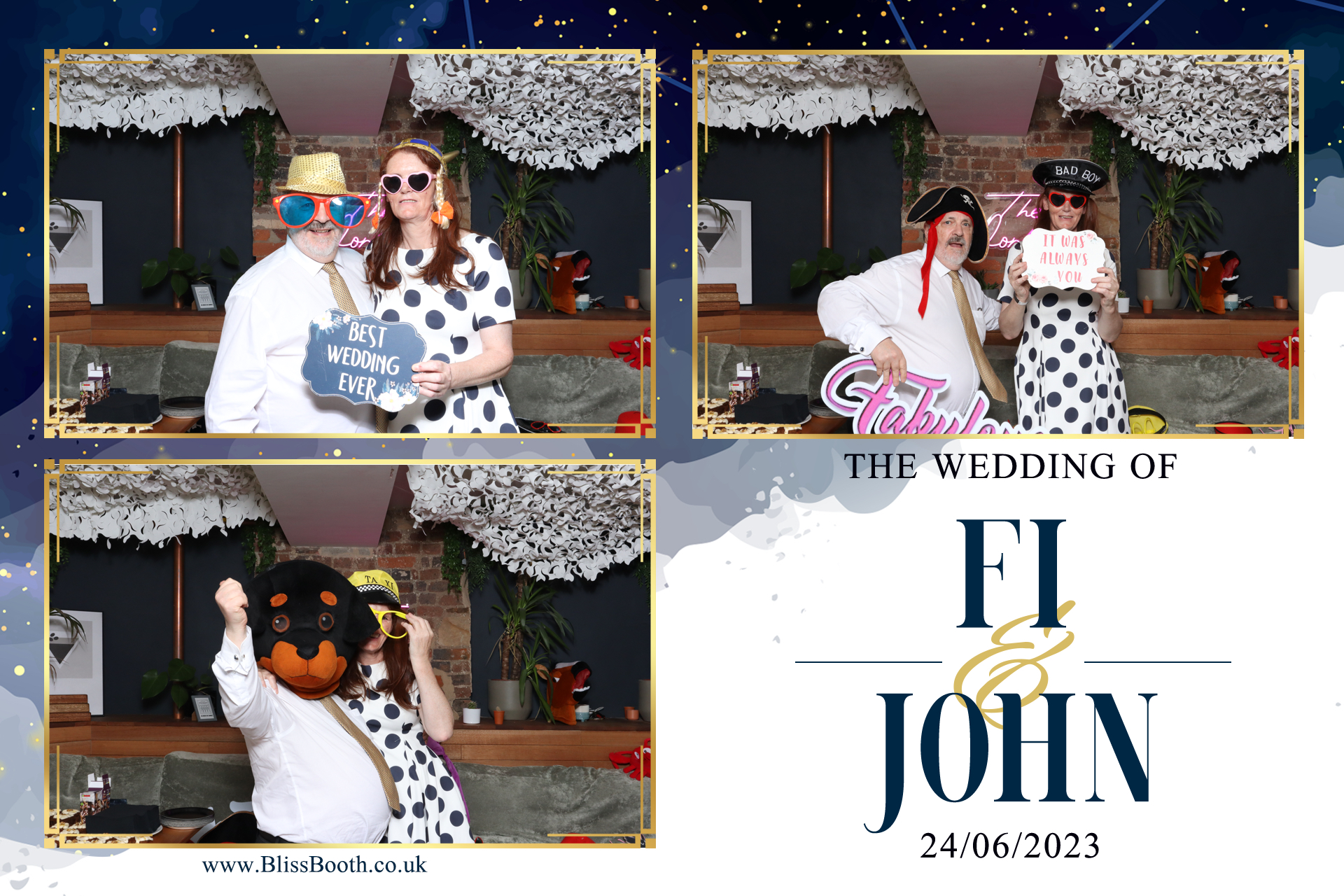 Fi & John | View more photos from the event at gallery.blissbooth.co.uk/u/BlissBooth/Fi-John