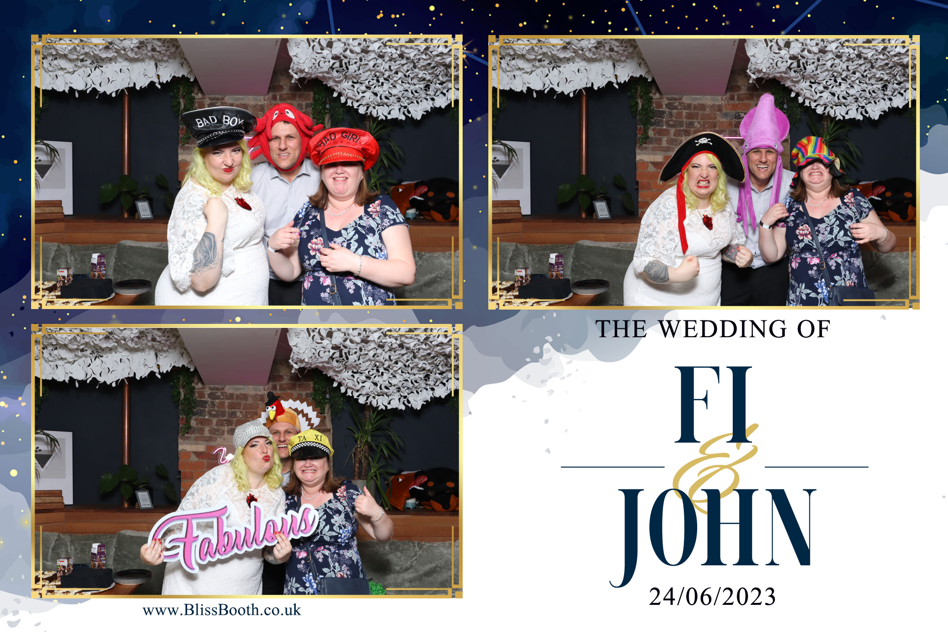 Fi & John | View more photos from the event at gallery.blissbooth.co.uk/u/BlissBooth/Fi-John