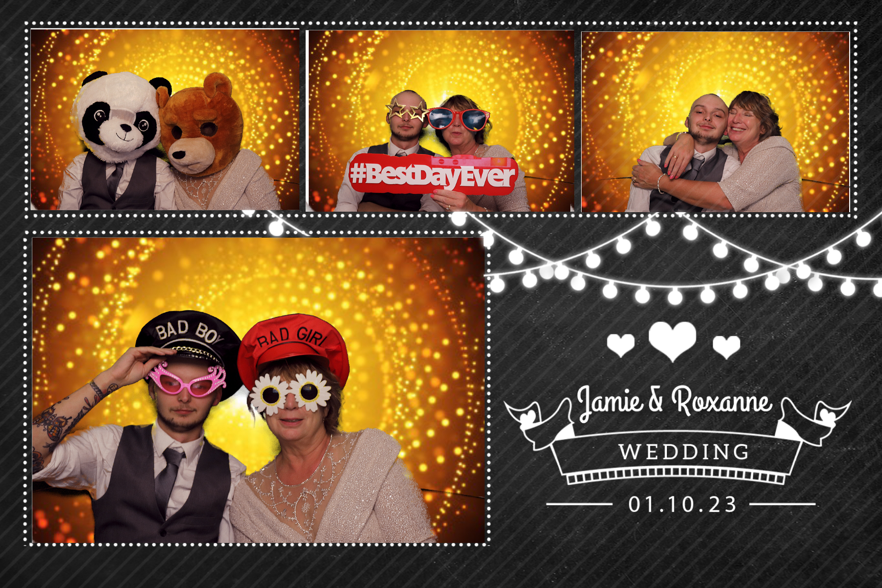 Jamie & Roxanne | View more photos from the event at gallery.blissbooth.co.uk/u/BlissBooth/Jamie-Roxanne
