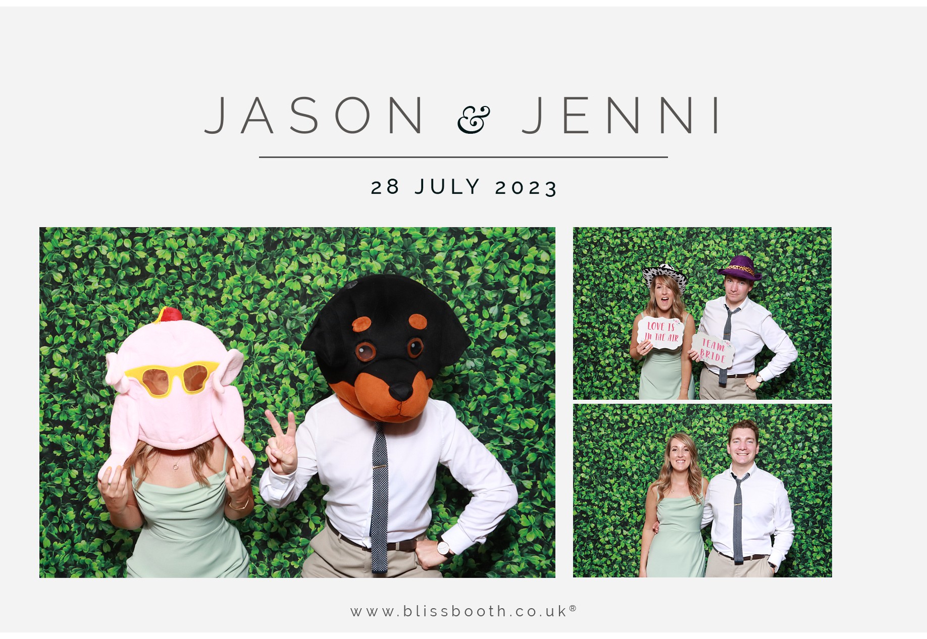 Jason and Jenni | View more photos from the event at gallery.blissbooth.co.uk/u/BlissBooth/Jason-and-Jenni