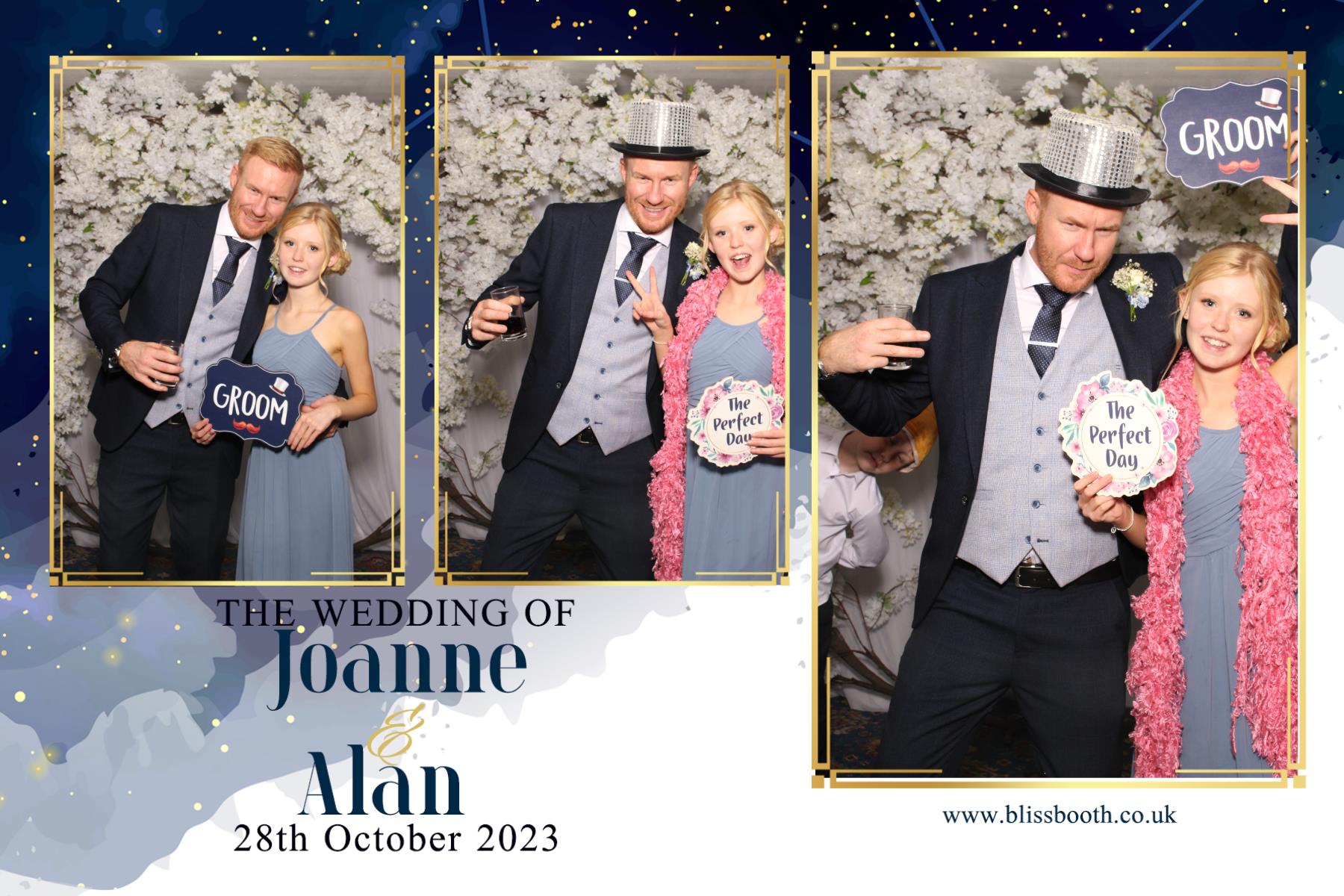 Joanne and Alan | View more photos from the event at gallery.blissbooth.co.uk/u/BlissBooth/Joanne-and-Alan
