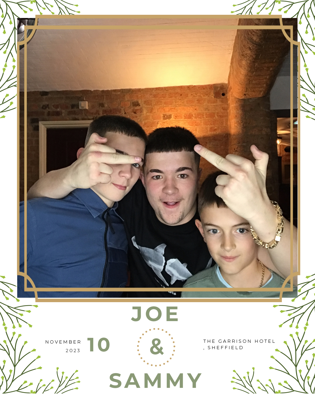Joe and Sammy | View more photos from the event at gallery.blissbooth.co.uk/u/BlissBooth/Joe-and-Sammy