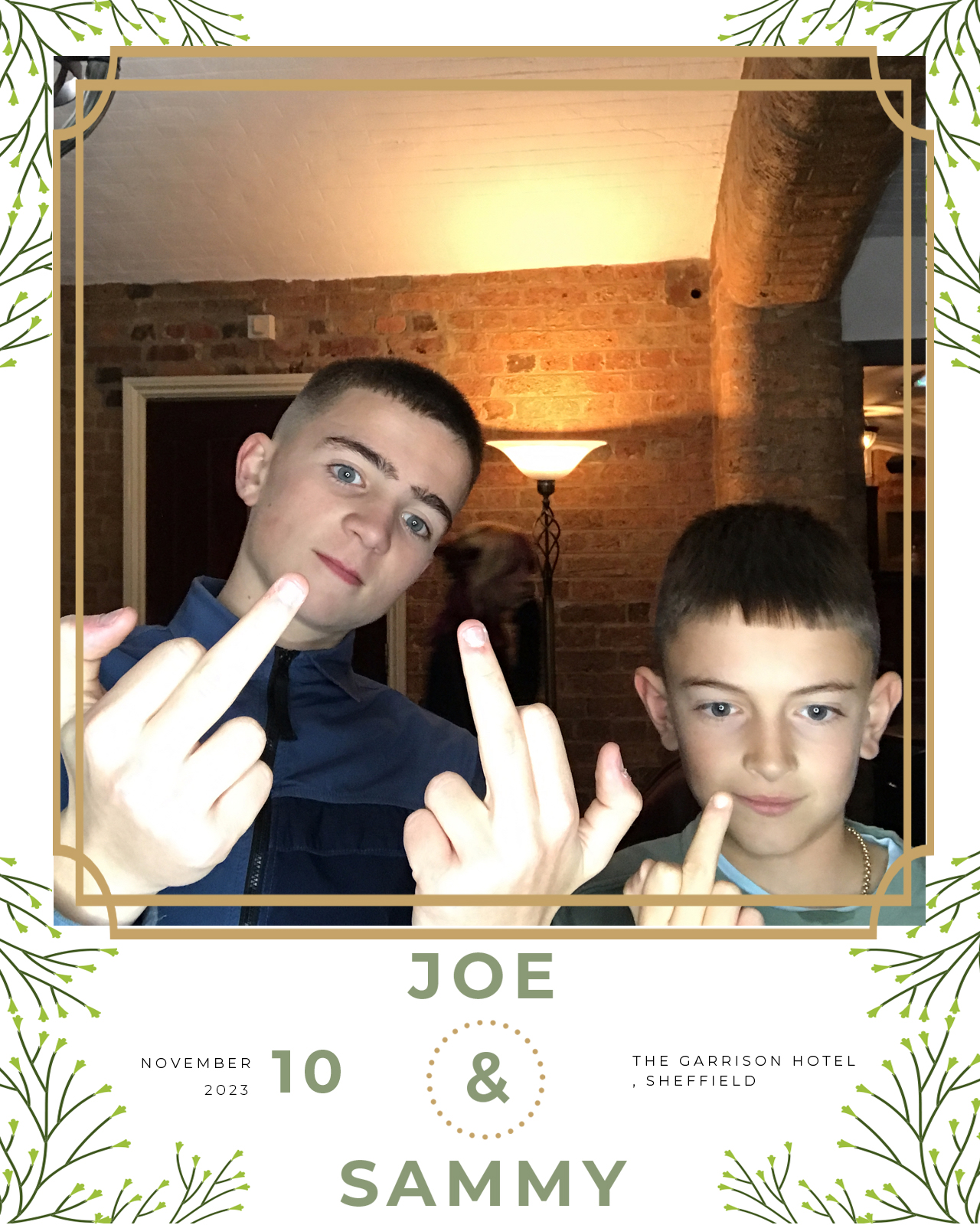 Joe and Sammy | View more photos from the event at gallery.blissbooth.co.uk/u/BlissBooth/Joe-and-Sammy