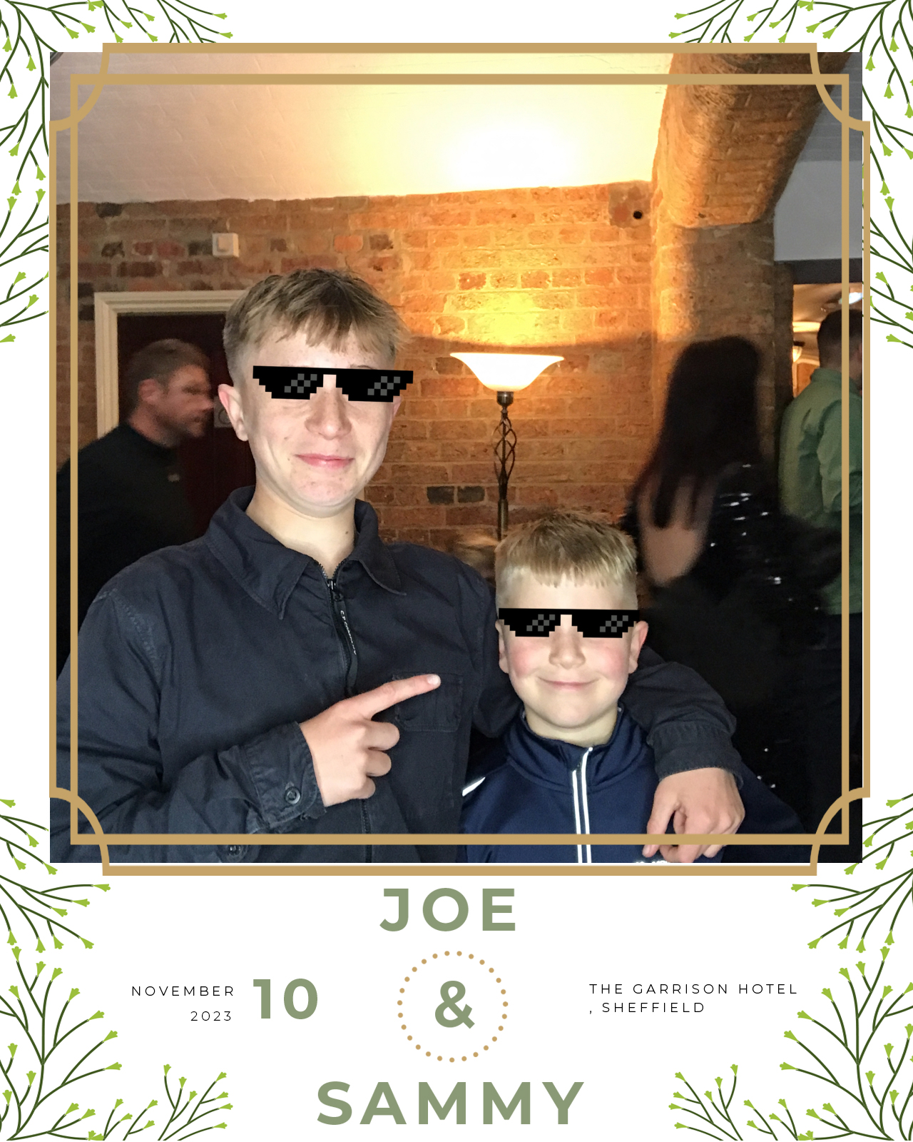 Joe and Sammy | View more photos from the event at gallery.blissbooth.co.uk/u/BlissBooth/Joe-and-Sammy