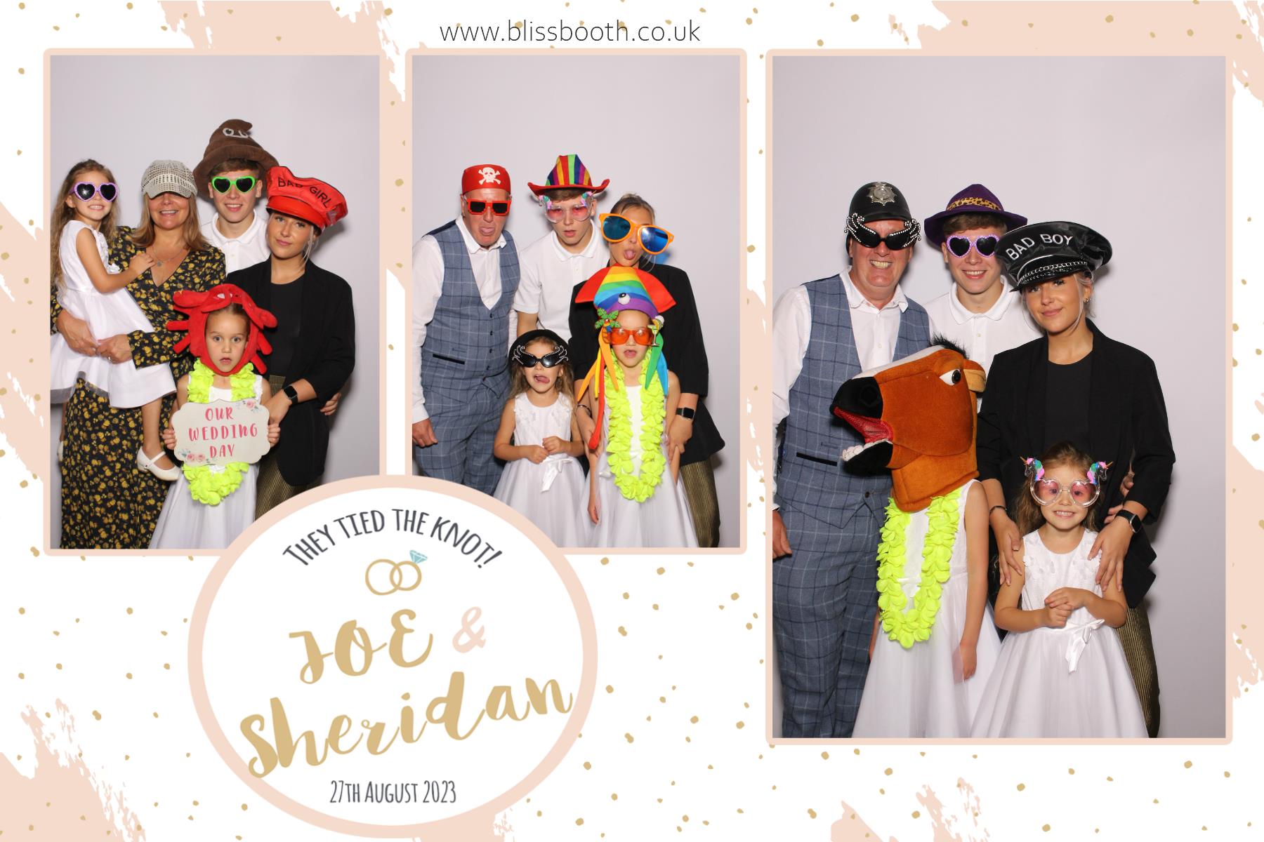 Joe and Sheridan | View more photos from the event at gallery.blissbooth.co.uk/u/BlissBooth/Joe-and-Sheridan