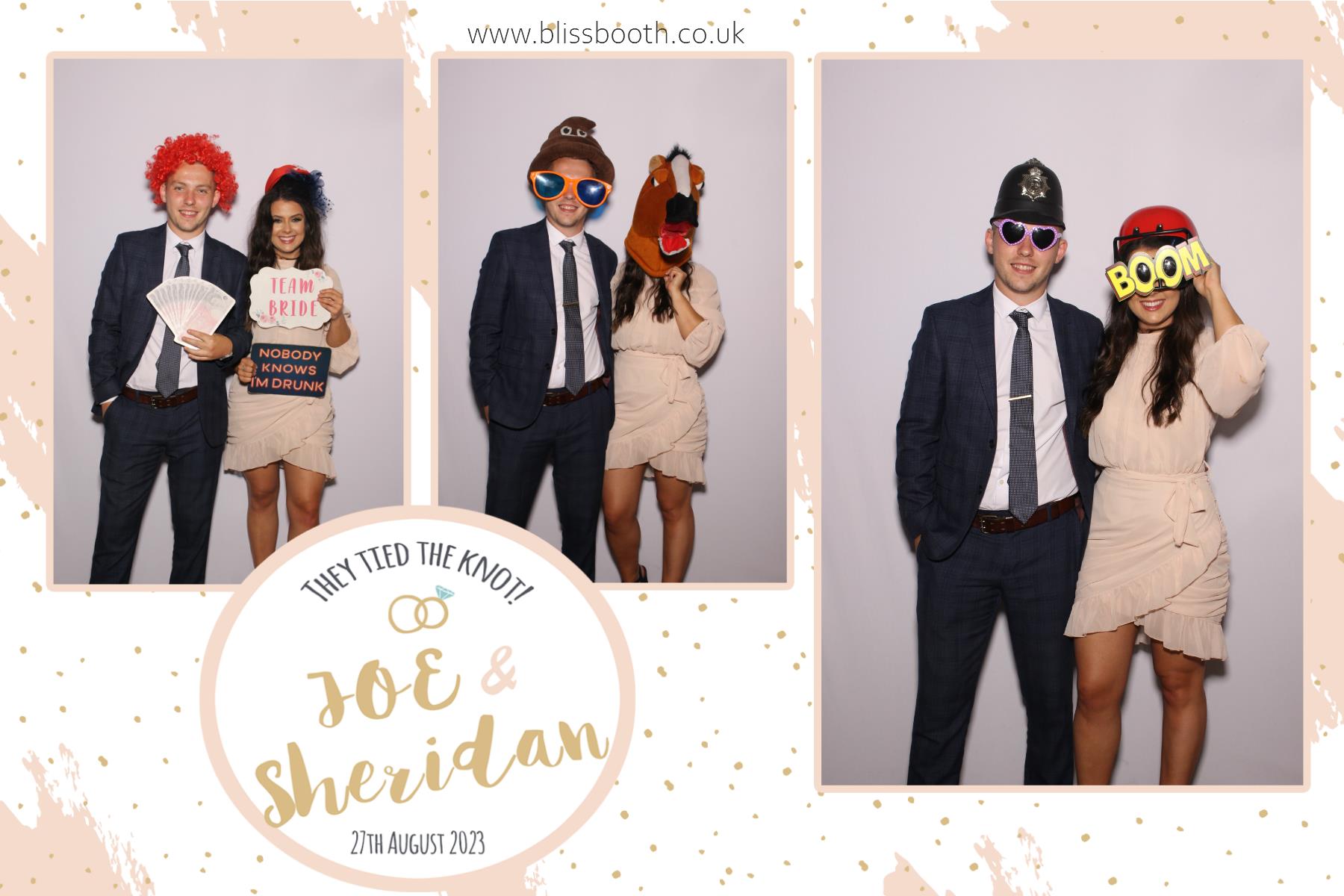 Joe and Sheridan | View more photos from the event at gallery.blissbooth.co.uk/u/BlissBooth/Joe-and-Sheridan