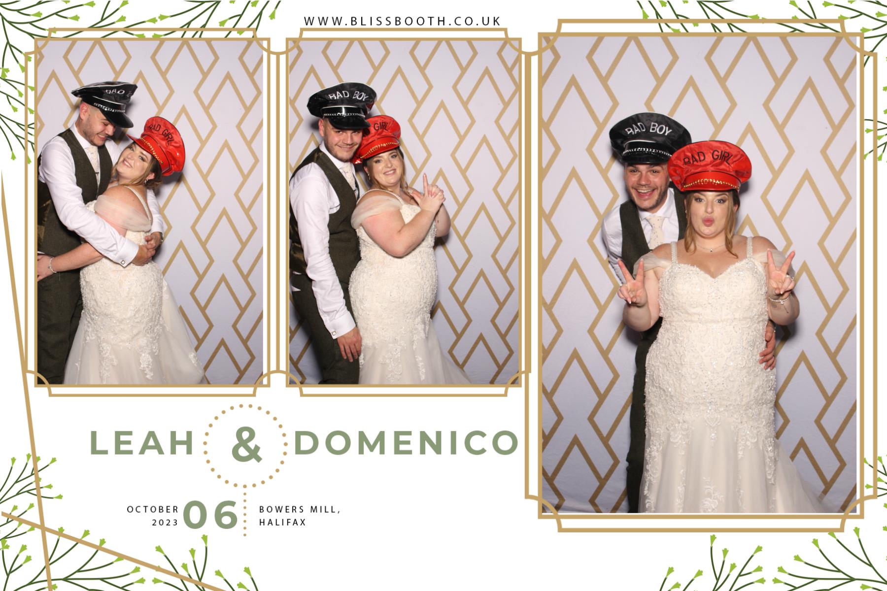 Leah and Domenico | View more photos from the event at gallery.blissbooth.co.uk/u/BlissBooth/Leah-and-Domenico