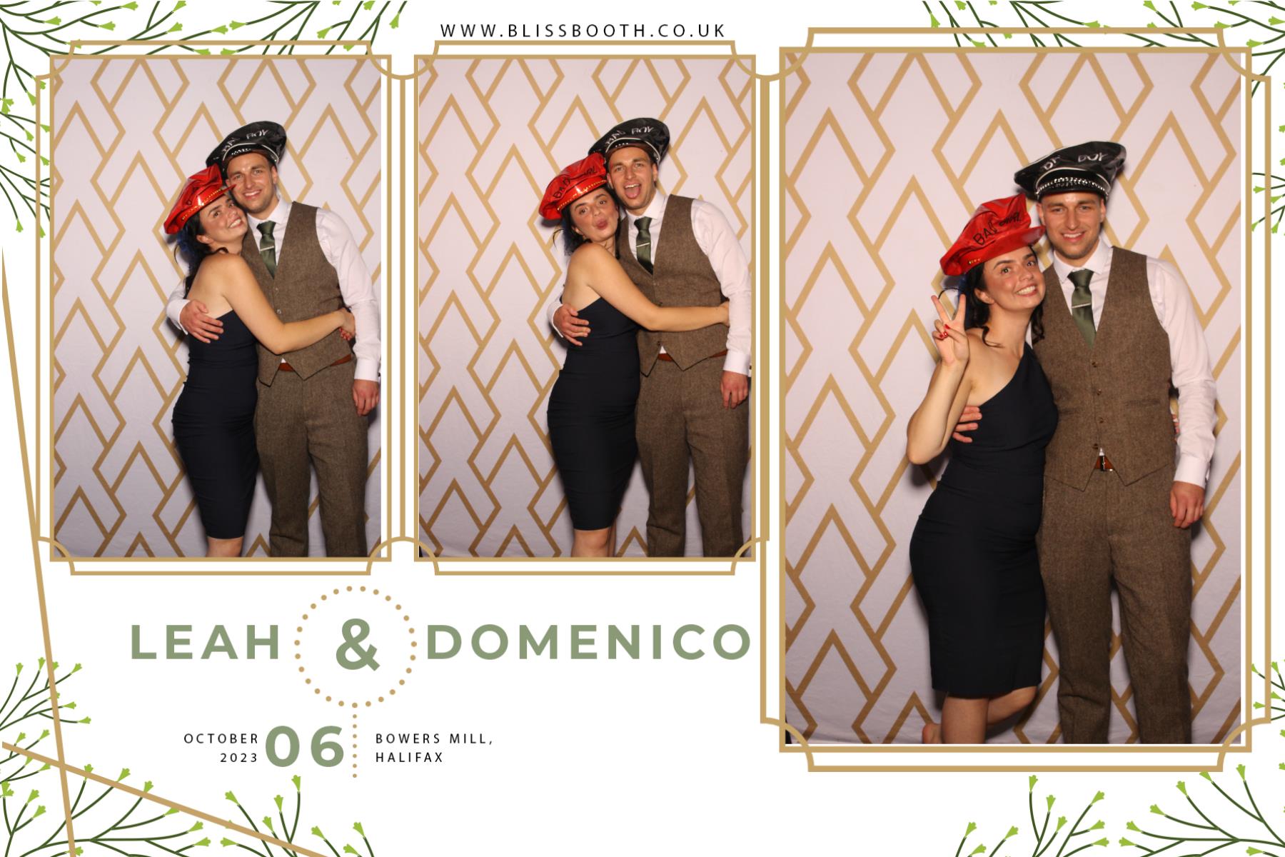 Leah and Domenico | View more photos from the event at gallery.blissbooth.co.uk/u/BlissBooth/Leah-and-Domenico