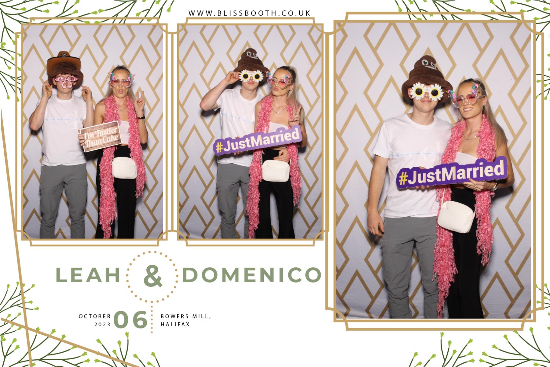 Leah and Domenico | View more photos from the event at gallery.blissbooth.co.uk/u/BlissBooth/Leah-and-Domenico
