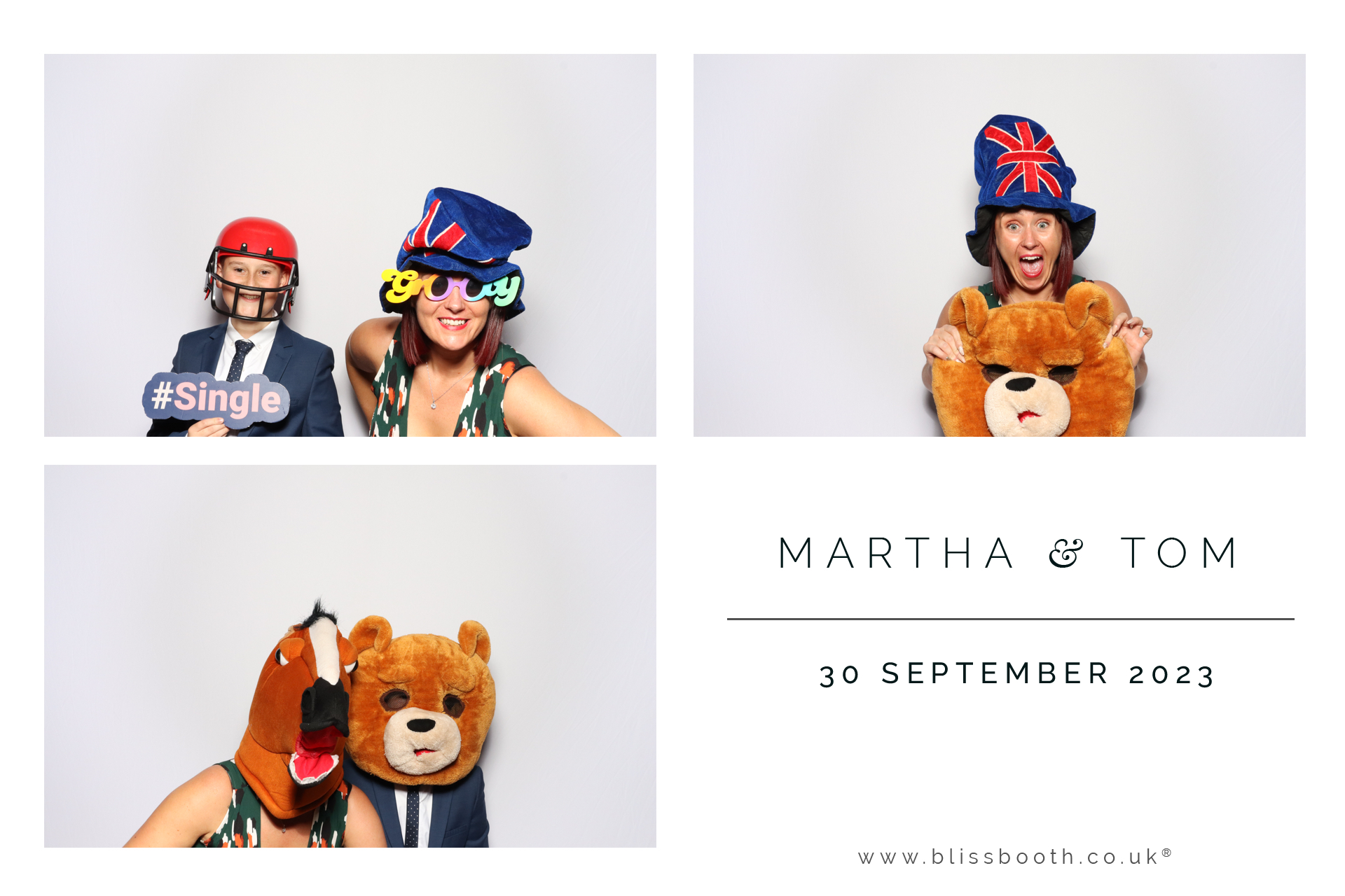 Martha and Tom | View more photos from the event at gallery.blissbooth.co.uk/u/BlissBooth/Martha-and-Tom