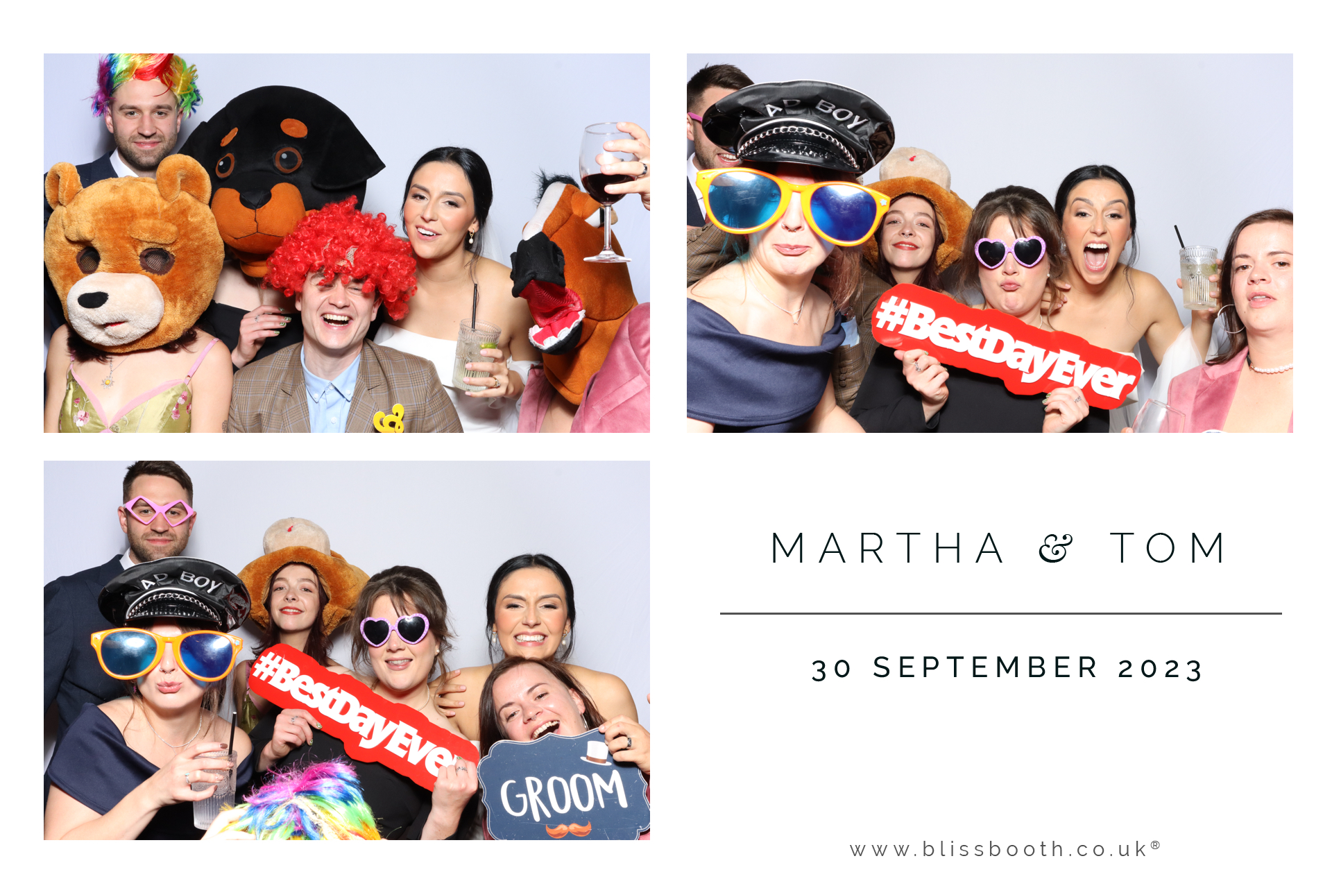 Martha and Tom | View more photos from the event at gallery.blissbooth.co.uk/u/BlissBooth/Martha-and-Tom