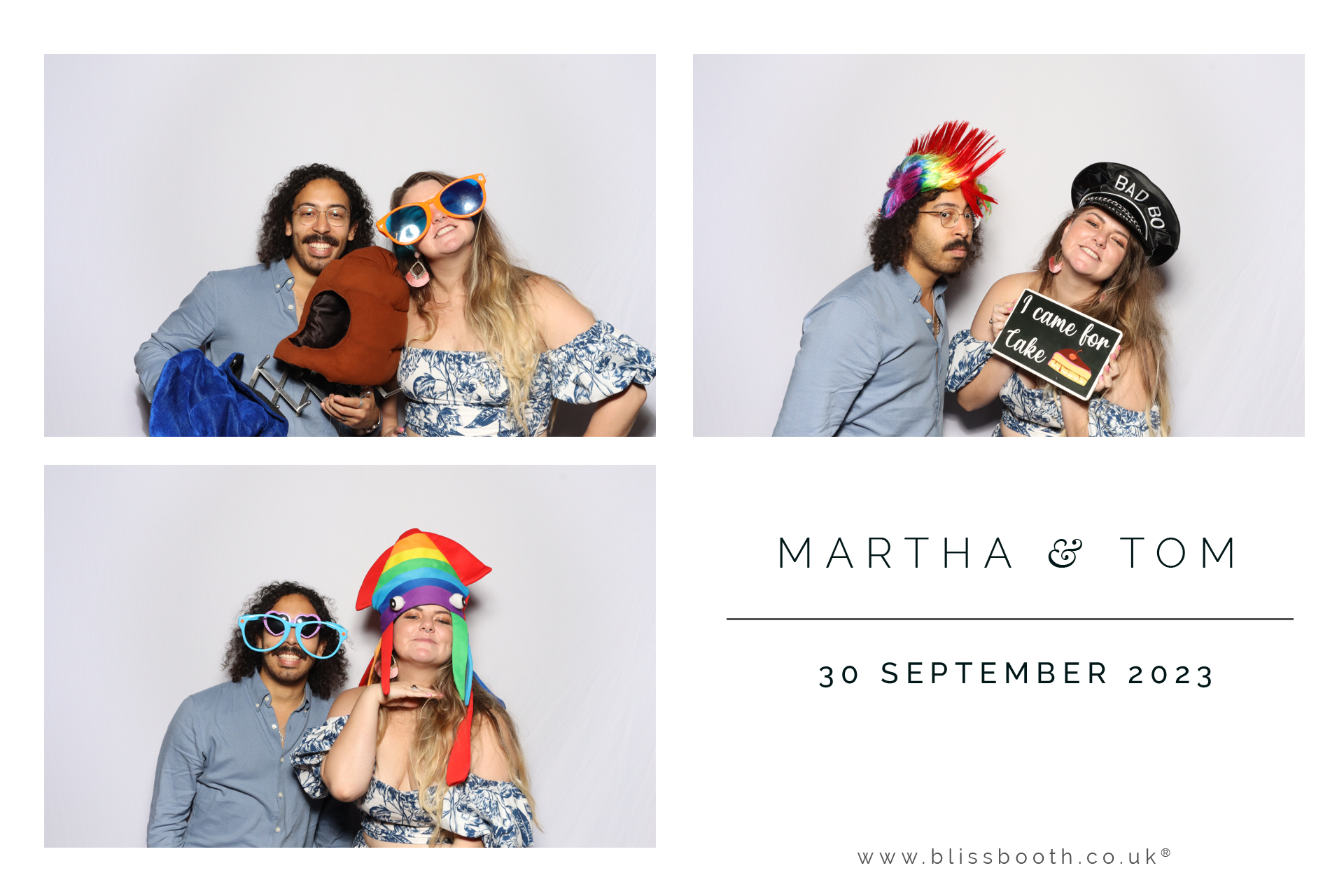 Martha and Tom | View more photos from the event at gallery.blissbooth.co.uk/u/BlissBooth/Martha-and-Tom