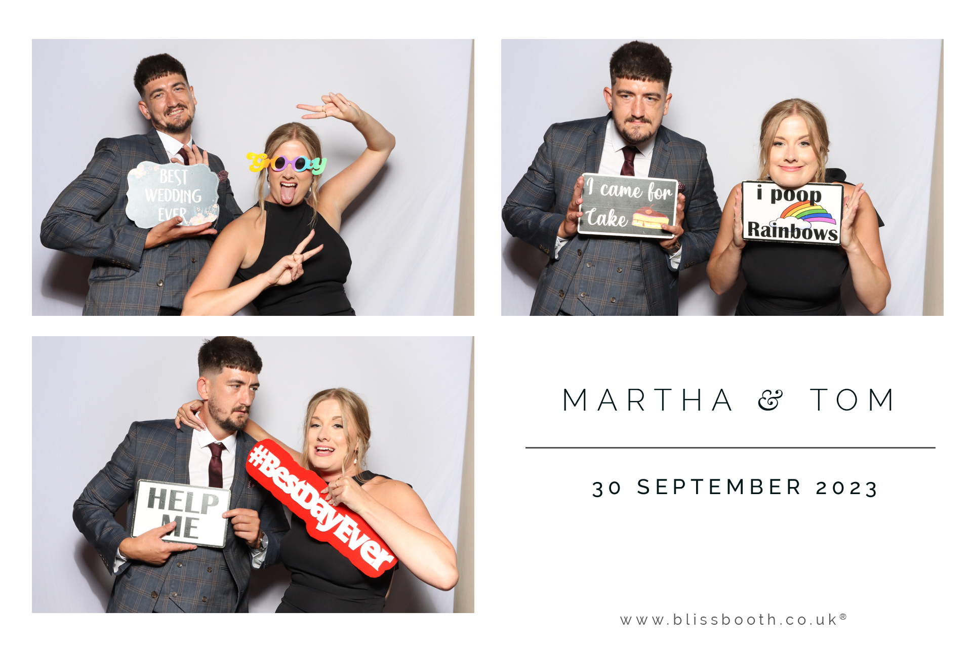 Martha and Tom | View more photos from the event at gallery.blissbooth.co.uk/u/BlissBooth/Martha-and-Tom