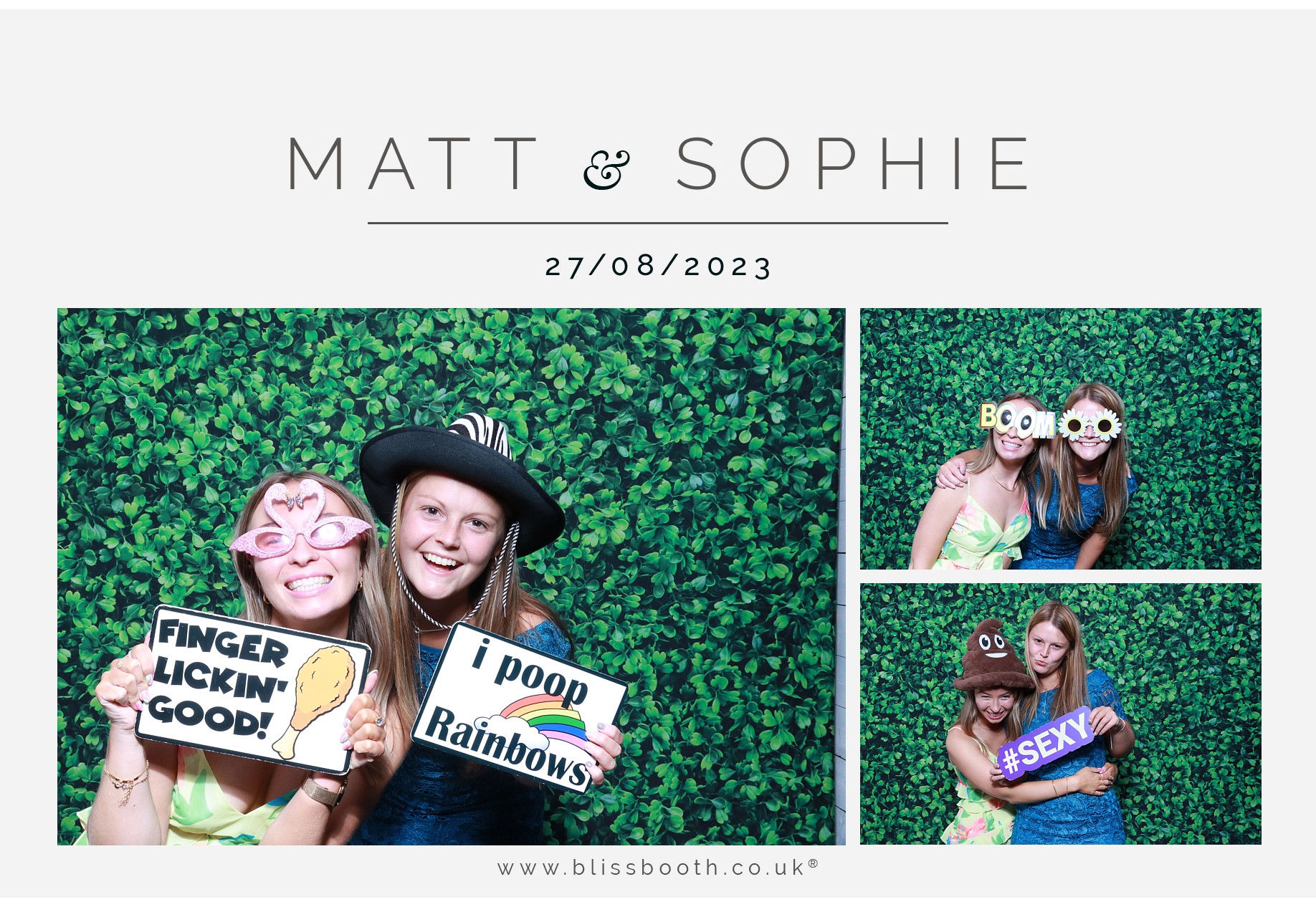 Matt and Sophie  | View more photos from the event at gallery.blissbooth.co.uk/u/BlissBooth/Matt-and-Sophie