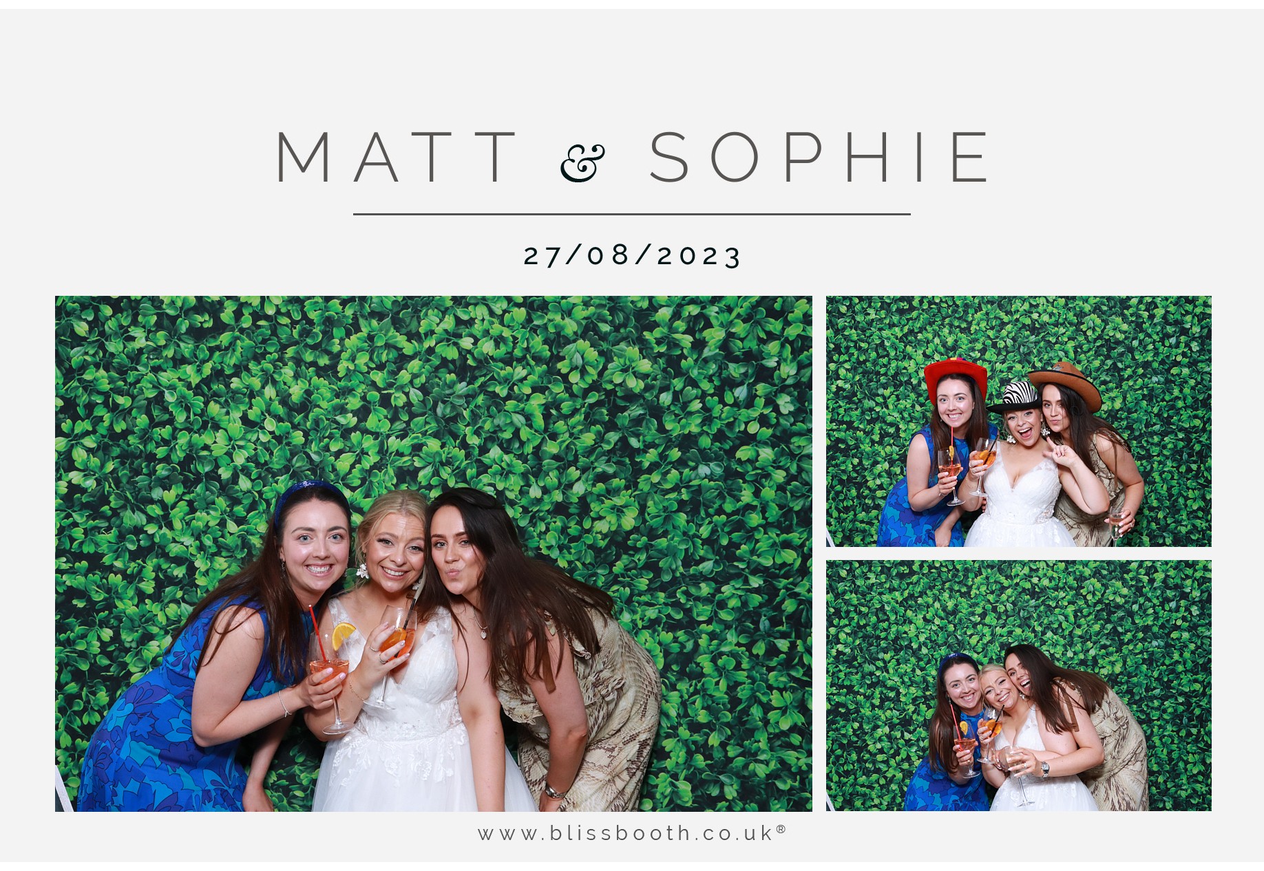Matt and Sophie  | View more photos from the event at gallery.blissbooth.co.uk/u/BlissBooth/Matt-and-Sophie