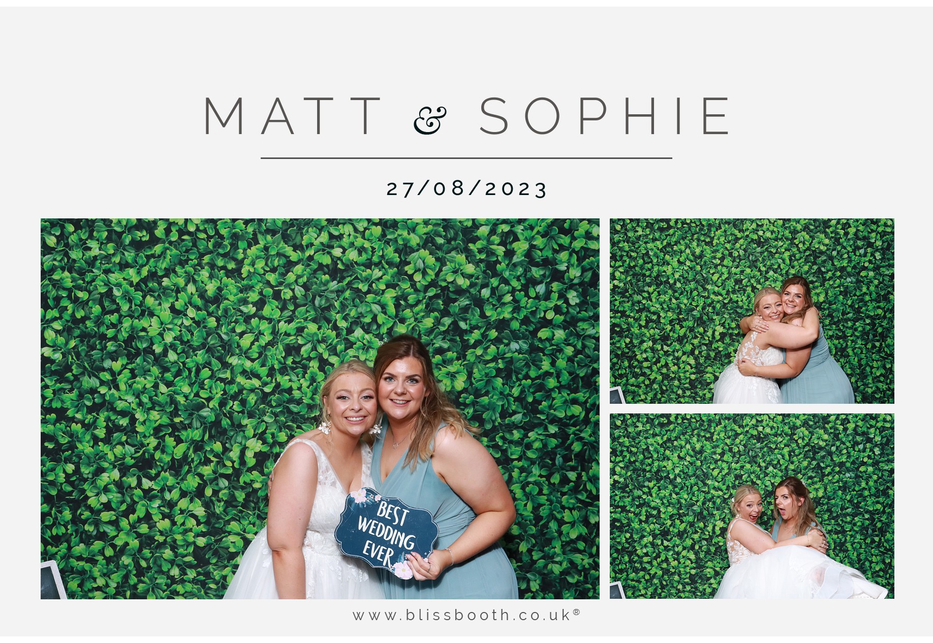 Matt and Sophie  | View more photos from the event at gallery.blissbooth.co.uk/u/BlissBooth/Matt-and-Sophie